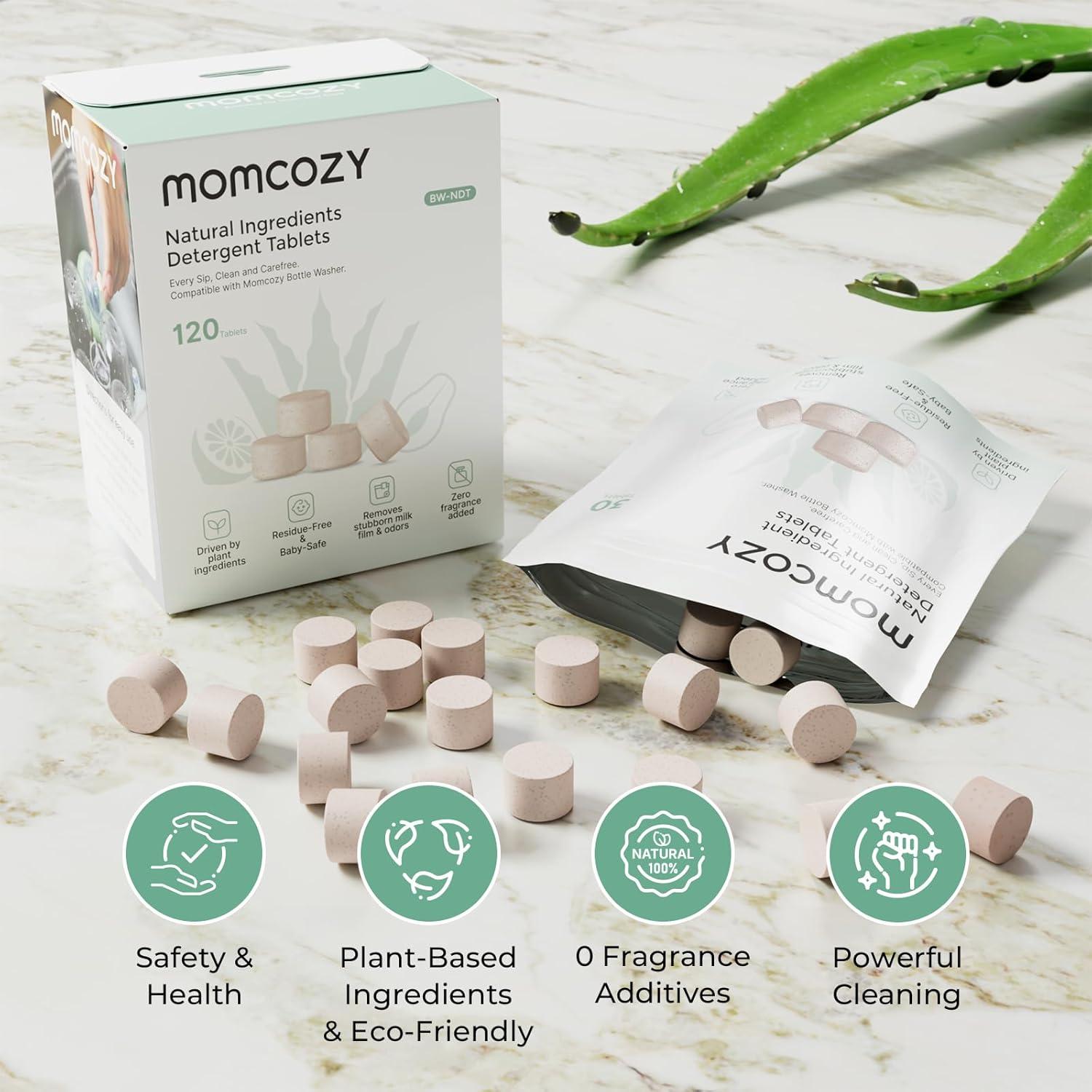 Bloques de Lavado Natural Momcozy - 120 Tabletas Ecológicas