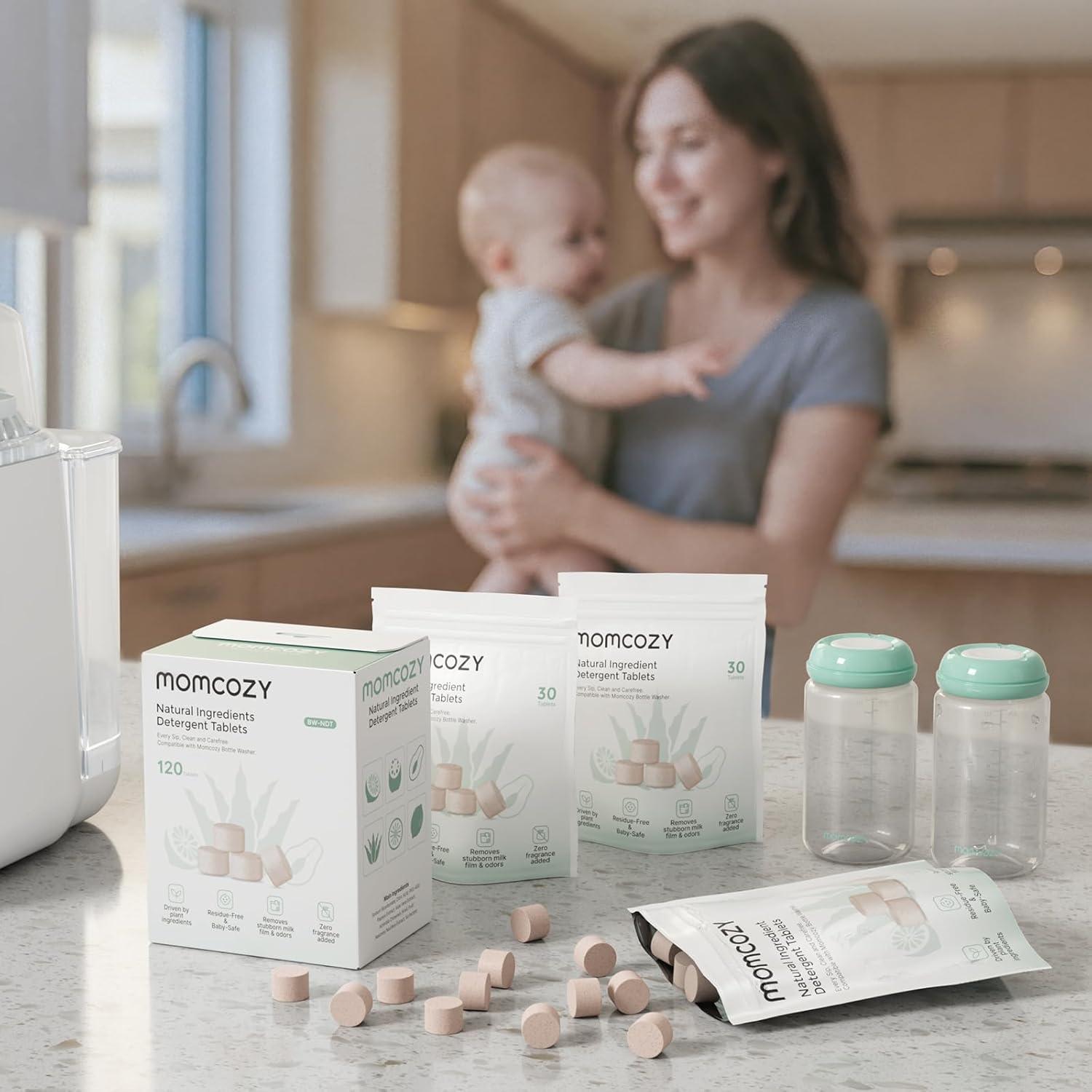 Bloques de Lavado Natural Momcozy - 120 Tabletas Ecológicas