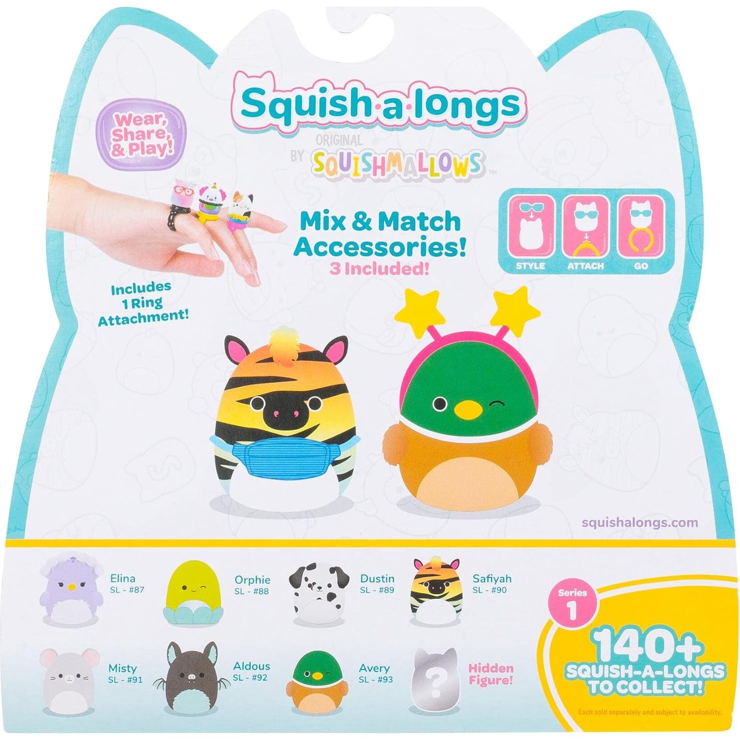 Squish-a-longs Jazwares Paquete de 8 Mini-Squish 2,54 cm