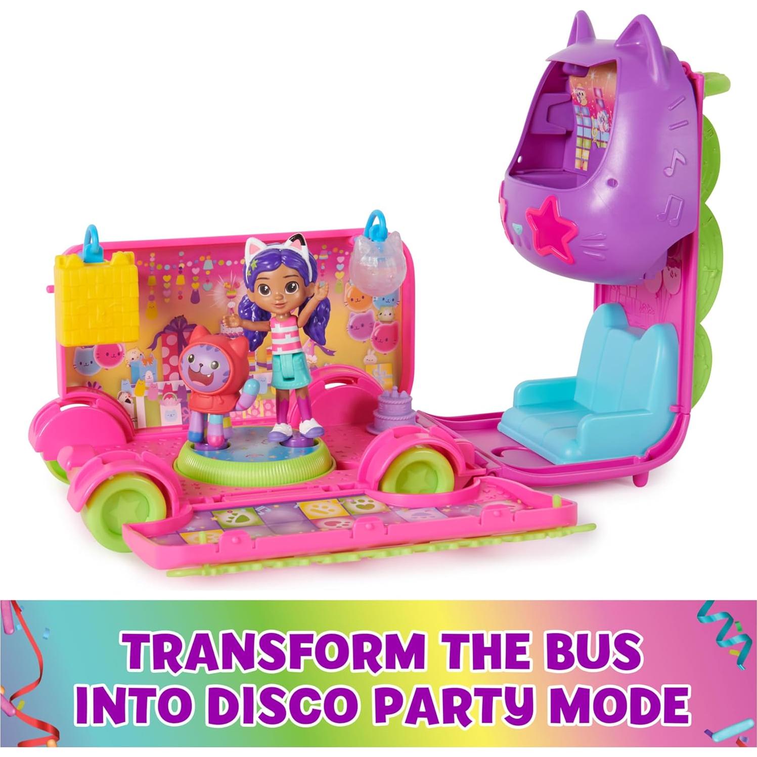 Autobús de Fiesta Gabby con DJ Catnip y Accesorios