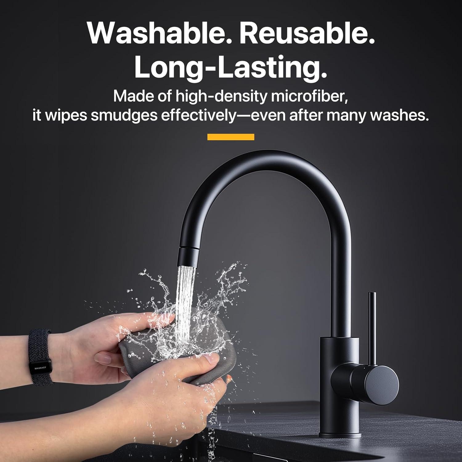 Paño de Microfibra MAGEASY para Limpieza de Pantallas 15.7x12.7cm