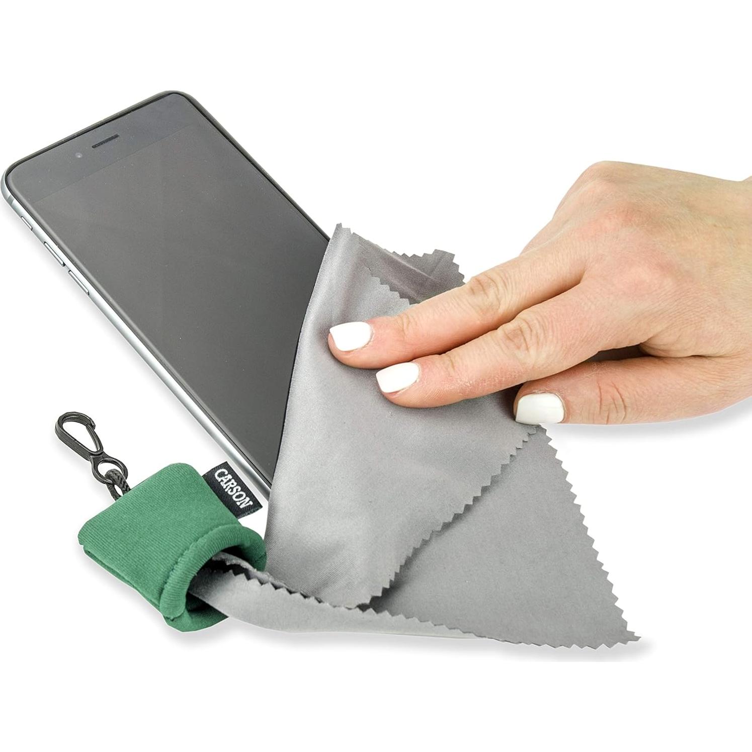 Paño de Microfibra Stuff-It Carson Verde para Limpieza de Lentes