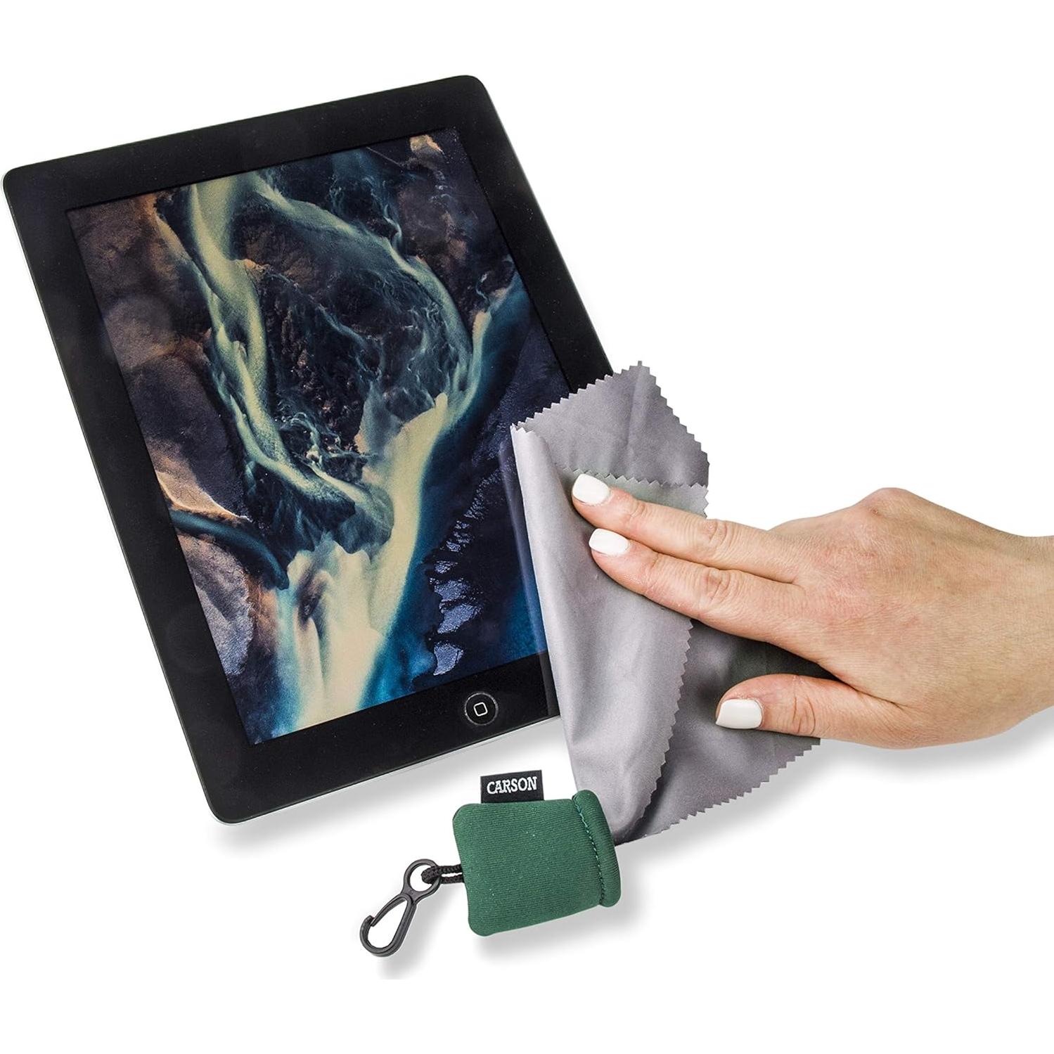 Paño de Microfibra Stuff-It Carson Verde para Limpieza de Lentes