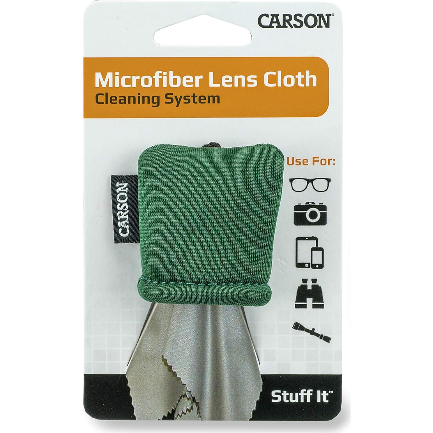 Paño de Microfibra Stuff-It Carson Verde para Limpieza de Lentes