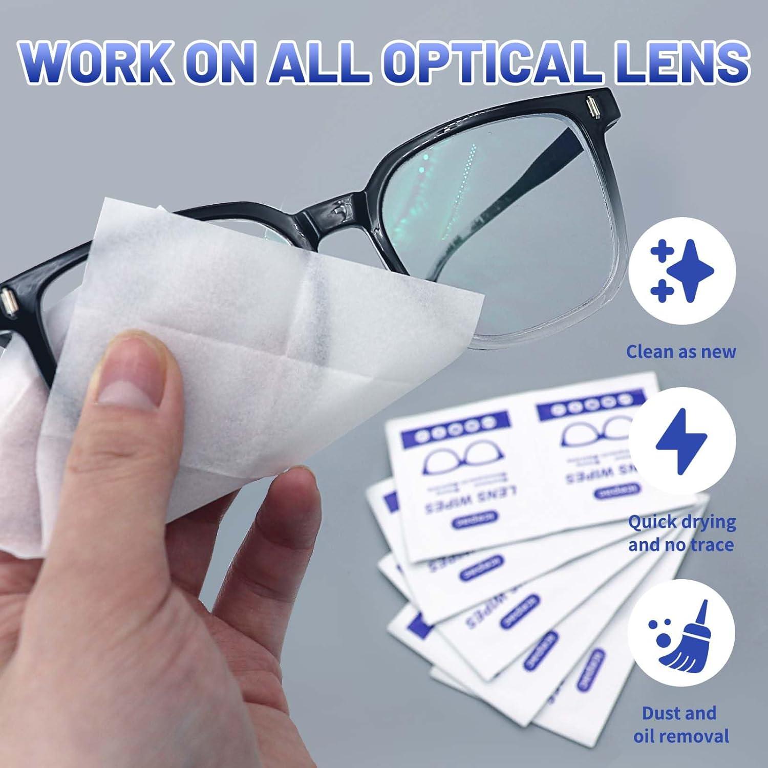 Toallitas de limpieza para gafas Icepac - 500 unidades prehumedecidas