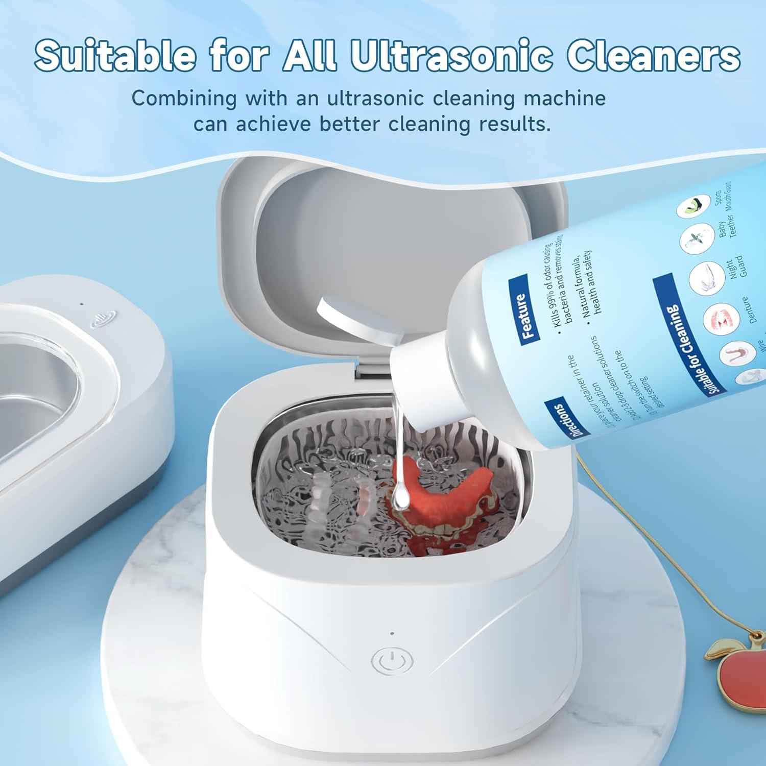 Limpiador Ultrasónico de Retenedores Kunphy 2x250ml - Limpieza Profesional