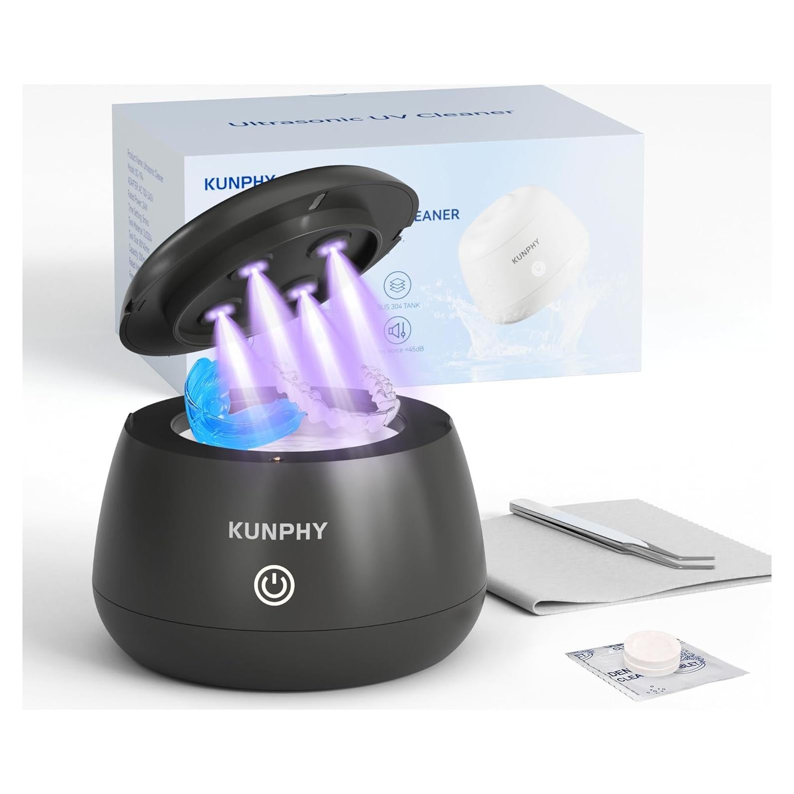 Limpiador Ultrasonido KUNPHY 48kHz para Dentaduras y Joyería