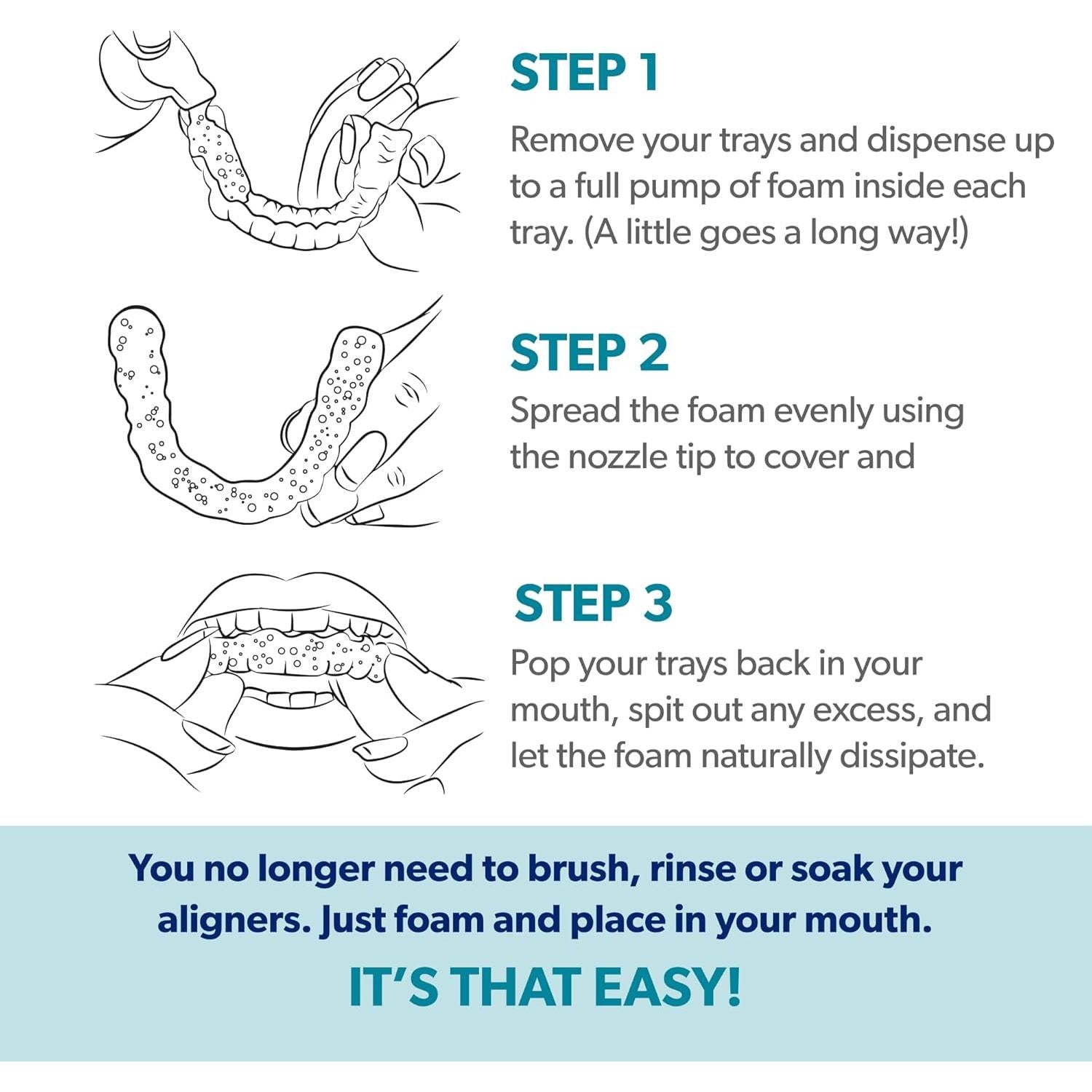 EverSmile AlignerFresh 50ml - Limpiador de Alineadores y Retenedores con Protección del Esmalte