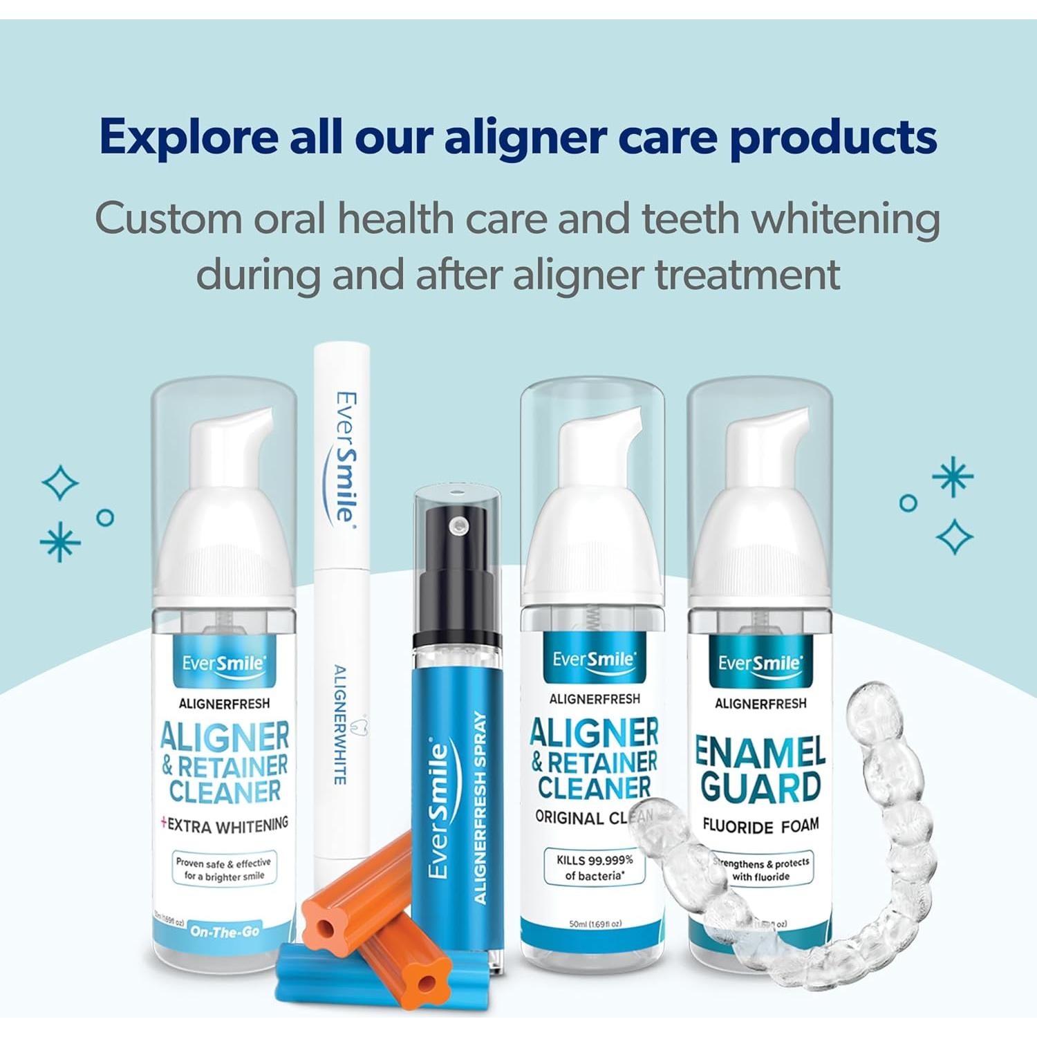 EverSmile AlignerFresh 50ml - Limpiador de Alineadores y Retenedores con Protección del Esmalte