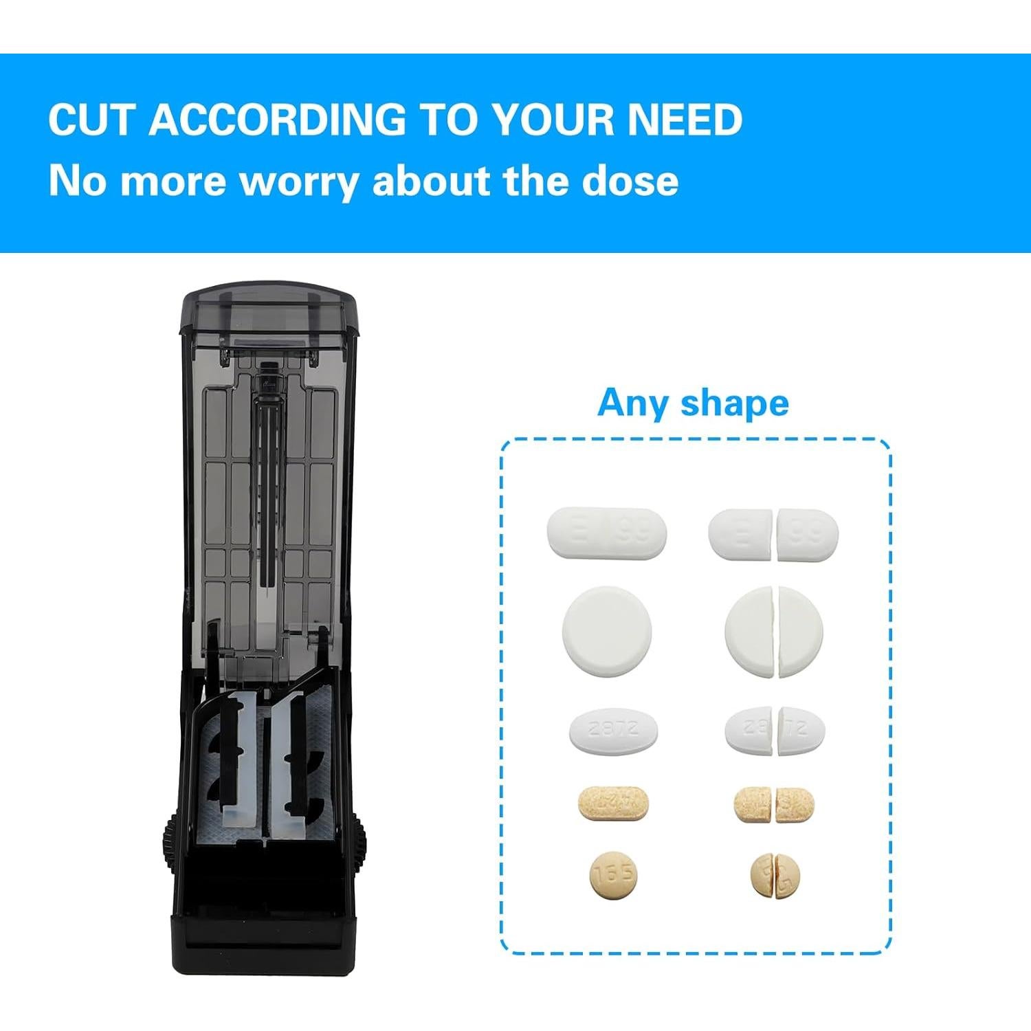 Cortador de Pastillas Ajustable KANGHE - Negro, 9.1 cm