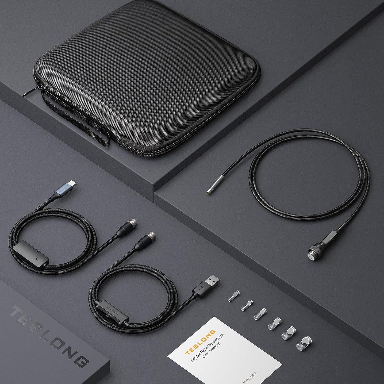 Borescope USB-C Teslong NTG100-C para Rifles, 114.3 cm