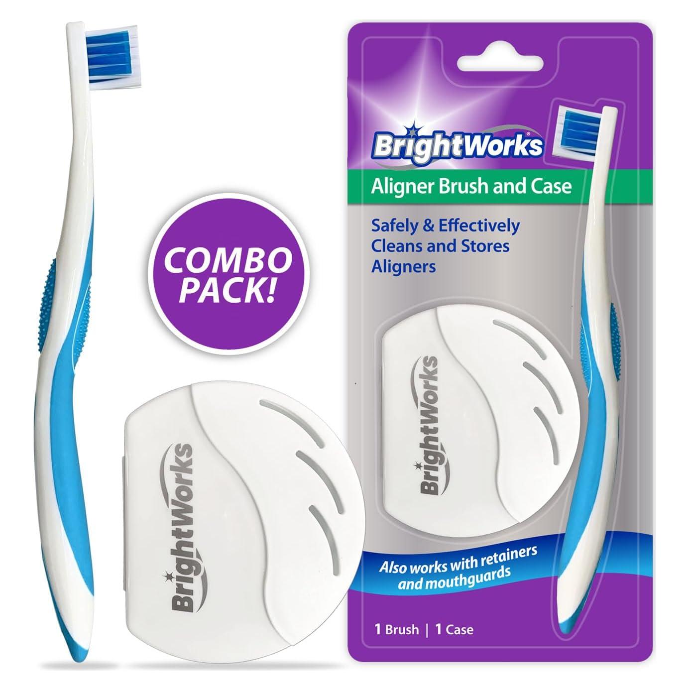 Cepillo y Estuche BrightWorks para Alineadores - Limpieza Efectiva