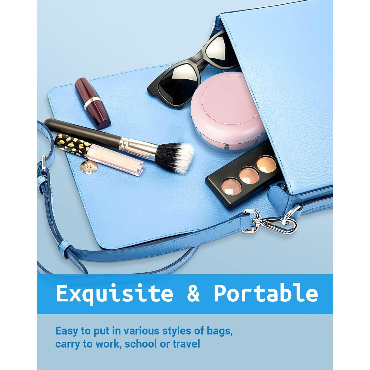 Estuche para Dentaduras SEANCHEER Rosa Portátil a Prueba de Fugas