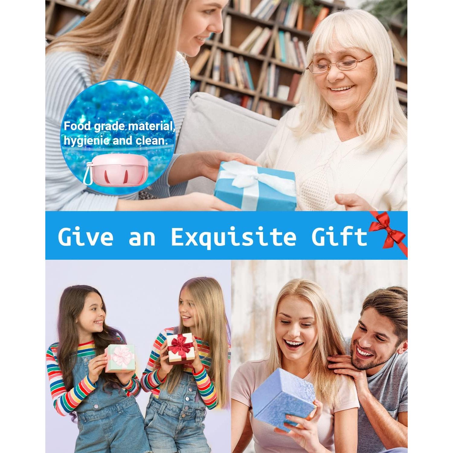 Estuche para Dentaduras SEANCHEER Rosa Portátil a Prueba de Fugas