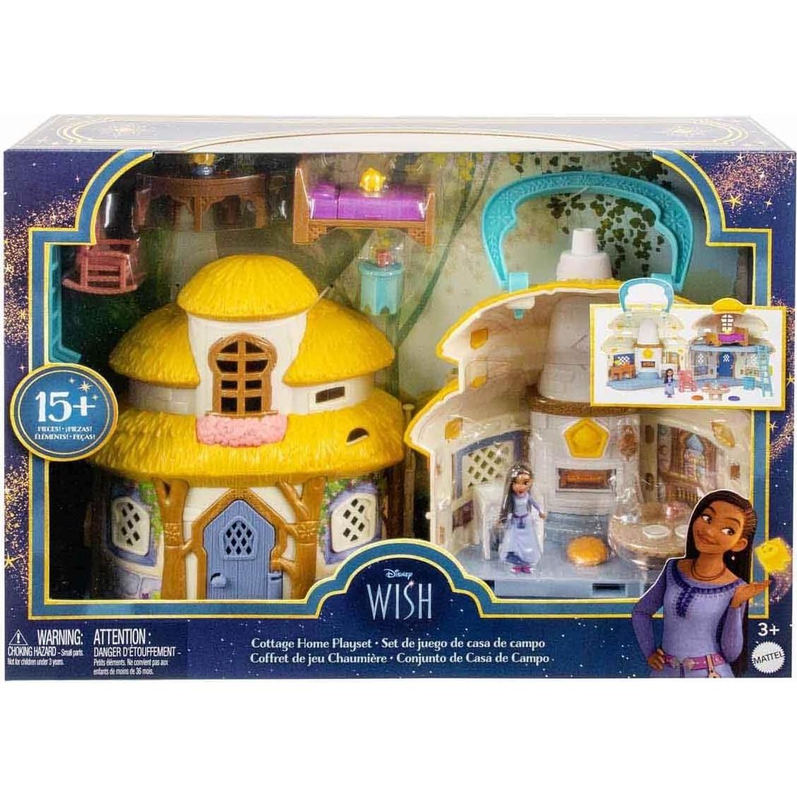 Juego de Casa de Muñecas Disney Wish Asha con 15 Accesorios