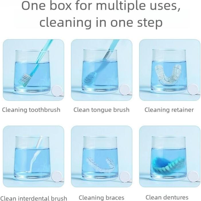 Tabletas Limpiadoras YANDY para Retenedores Invisalign 30 Unidades