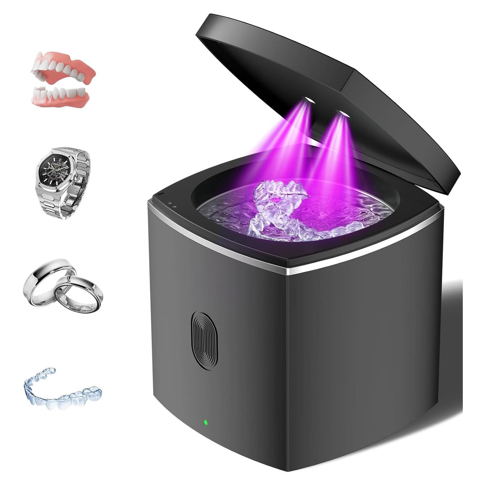 Limpiador Ultrasónico Anraye para Retenedores y Dentaduras 43kHz