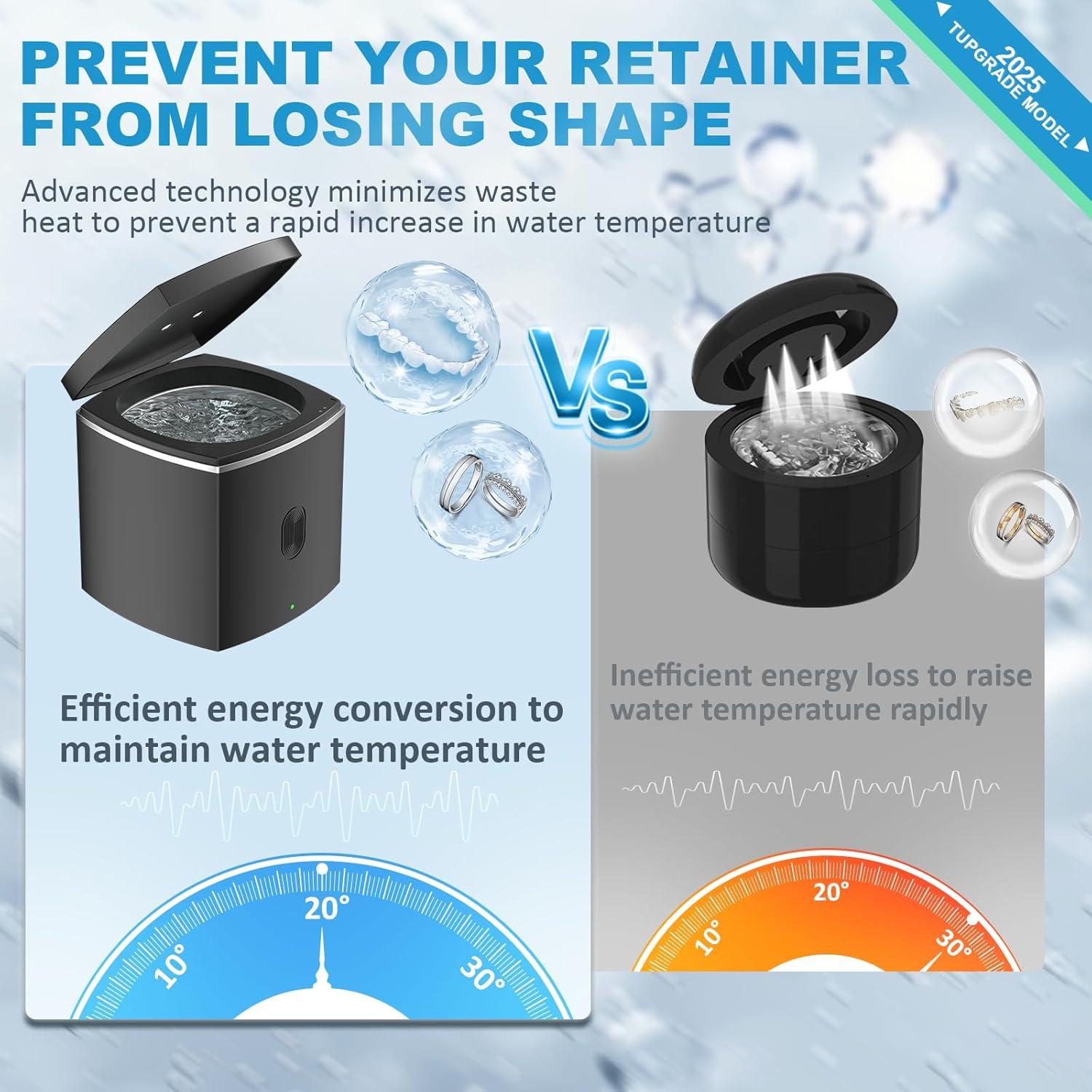 Limpiador Ultrasónico Anraye para Retenedores y Dentaduras 43kHz