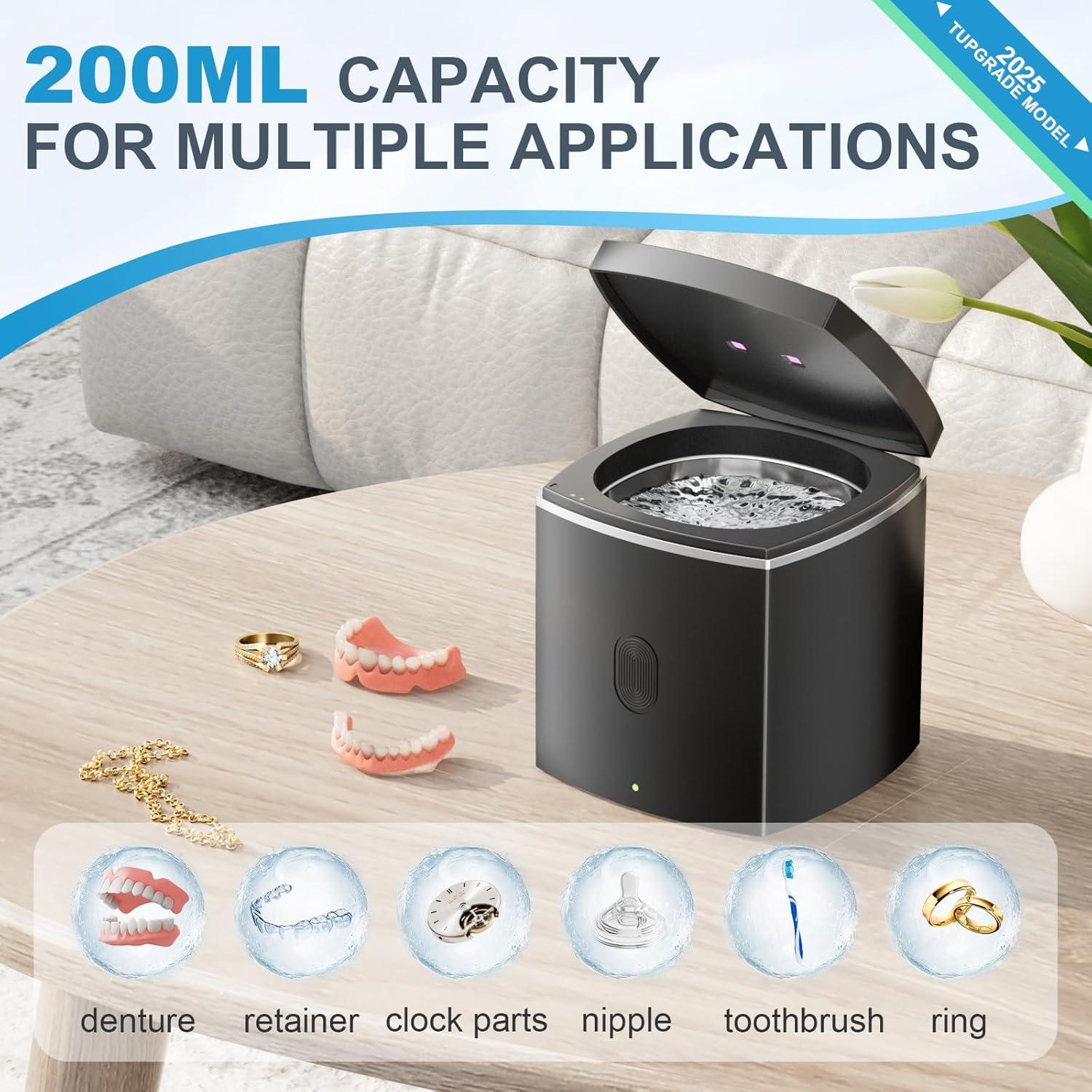 Limpiador Ultrasónico Anraye para Retenedores y Dentaduras 43kHz