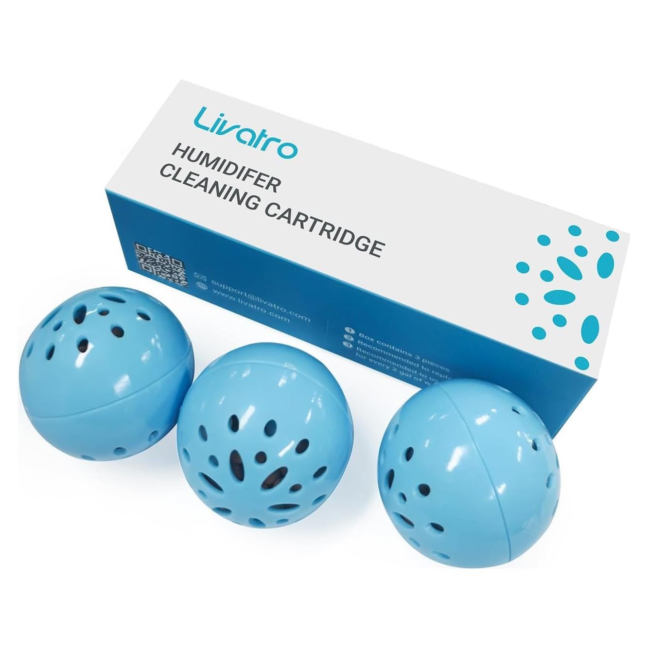 Bolas de Limpieza para Humidificador Livatro 3PCS - Previene Moho