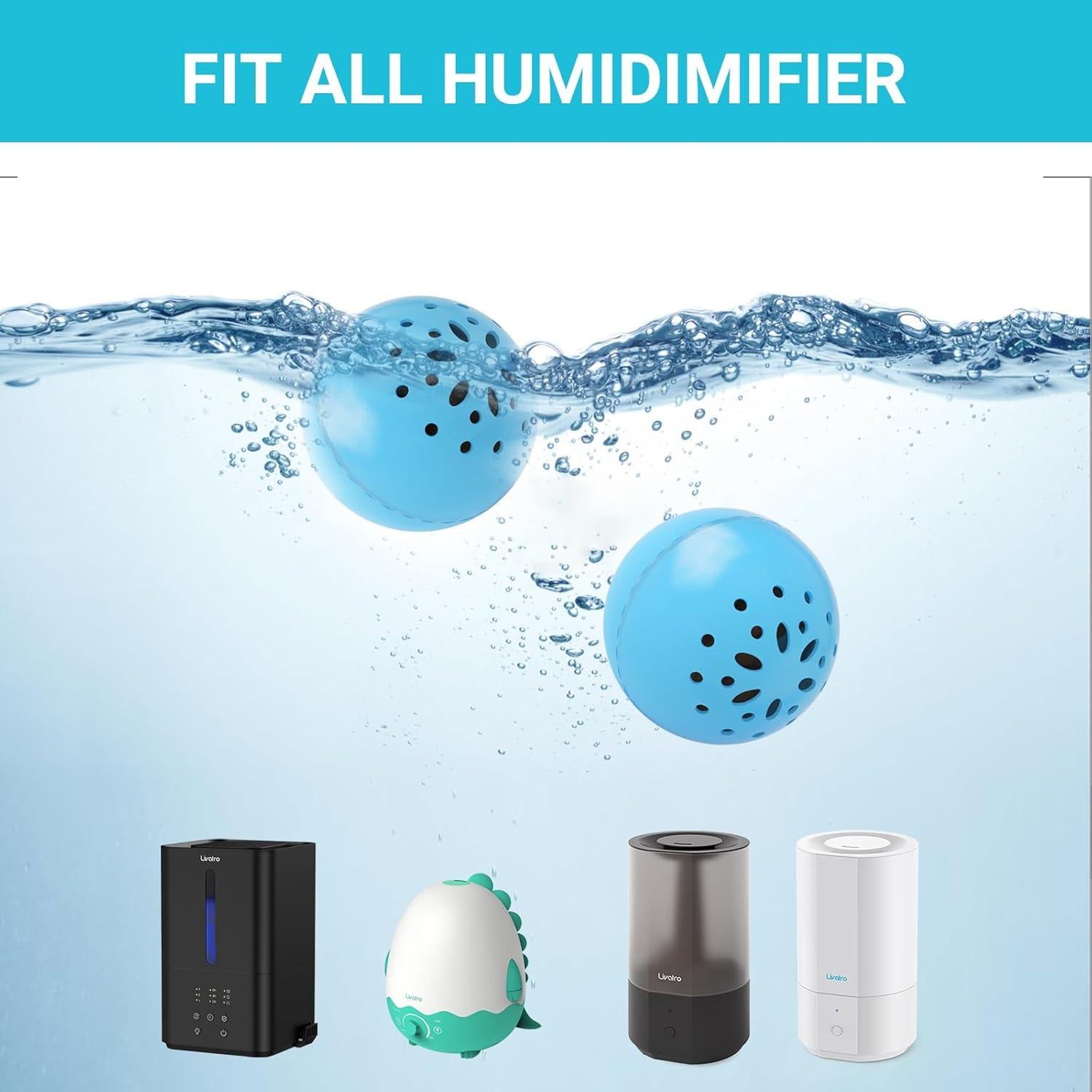 Bolas de Limpieza para Humidificador Livatro 3PCS - Previene Moho