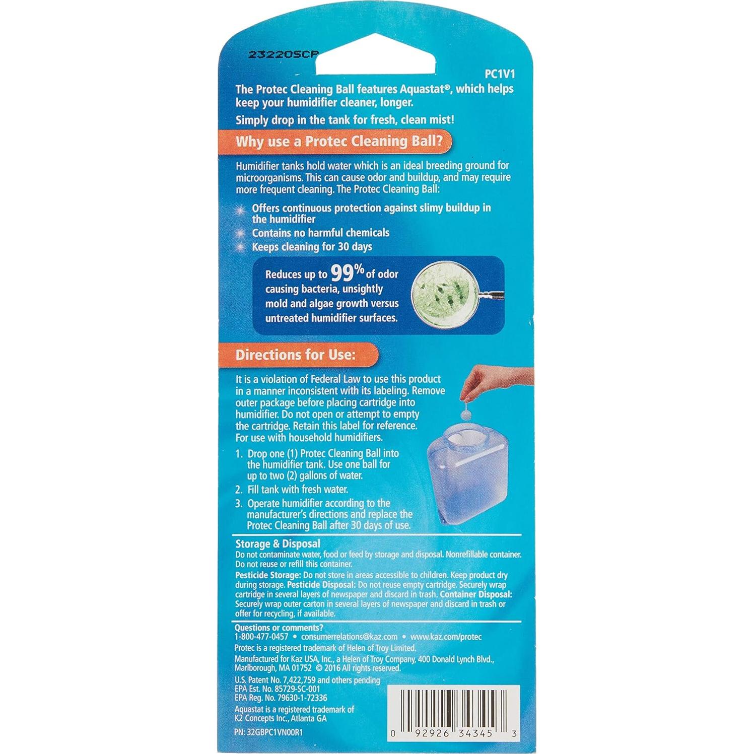 Cartucho de limpieza ProTec PC-2 para humidificador, 2 unidades