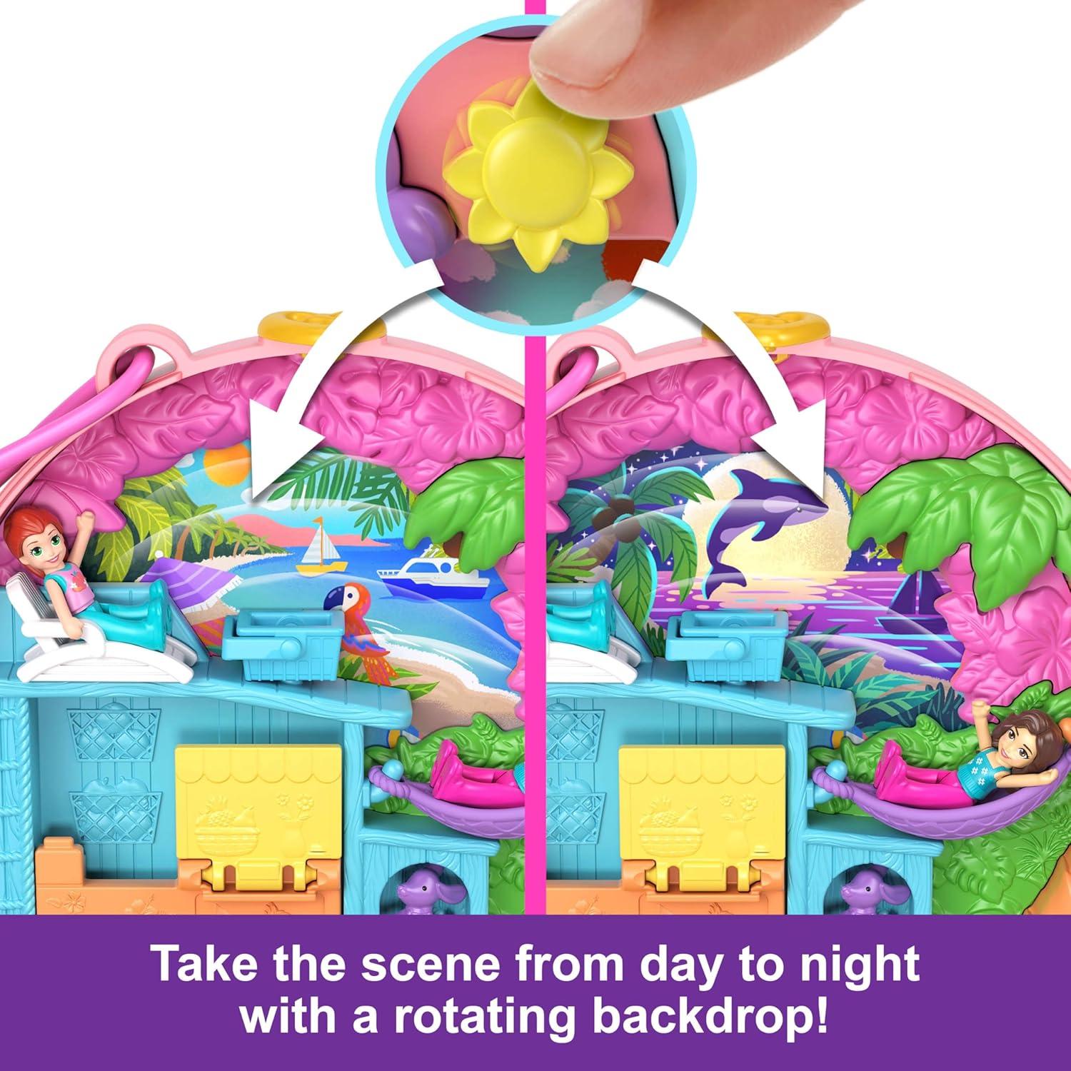 Moped de Aventura Compacto Polly Pocket con 2 Muñecas