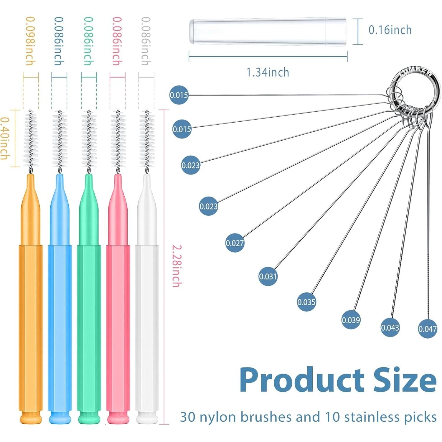 40 Pcs Limpiadores de Cabezal de Ducha Lumkew - Cepillos y Picos