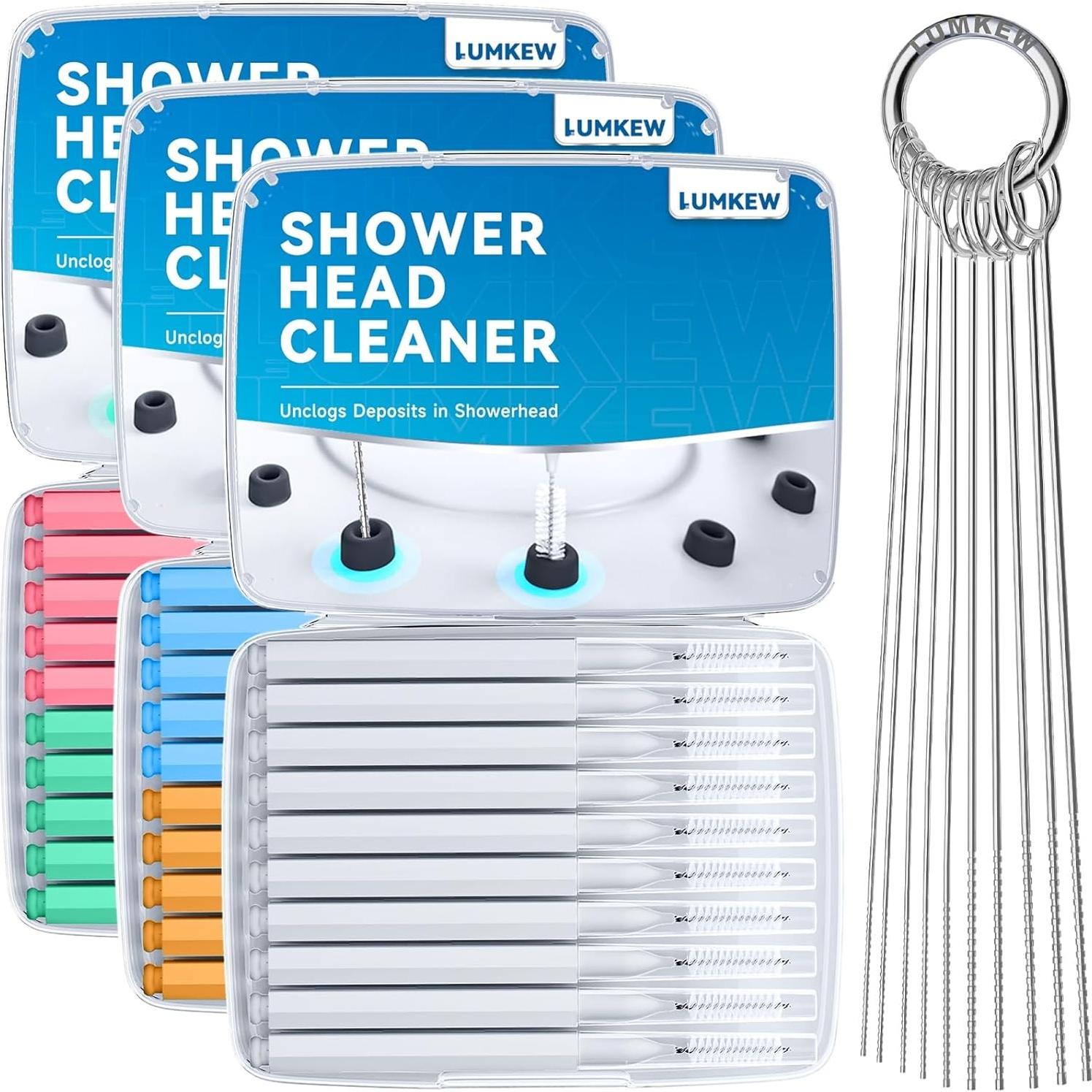 40 Pcs Limpiadores de Cabezal de Ducha Lumkew - Cepillos y Picos