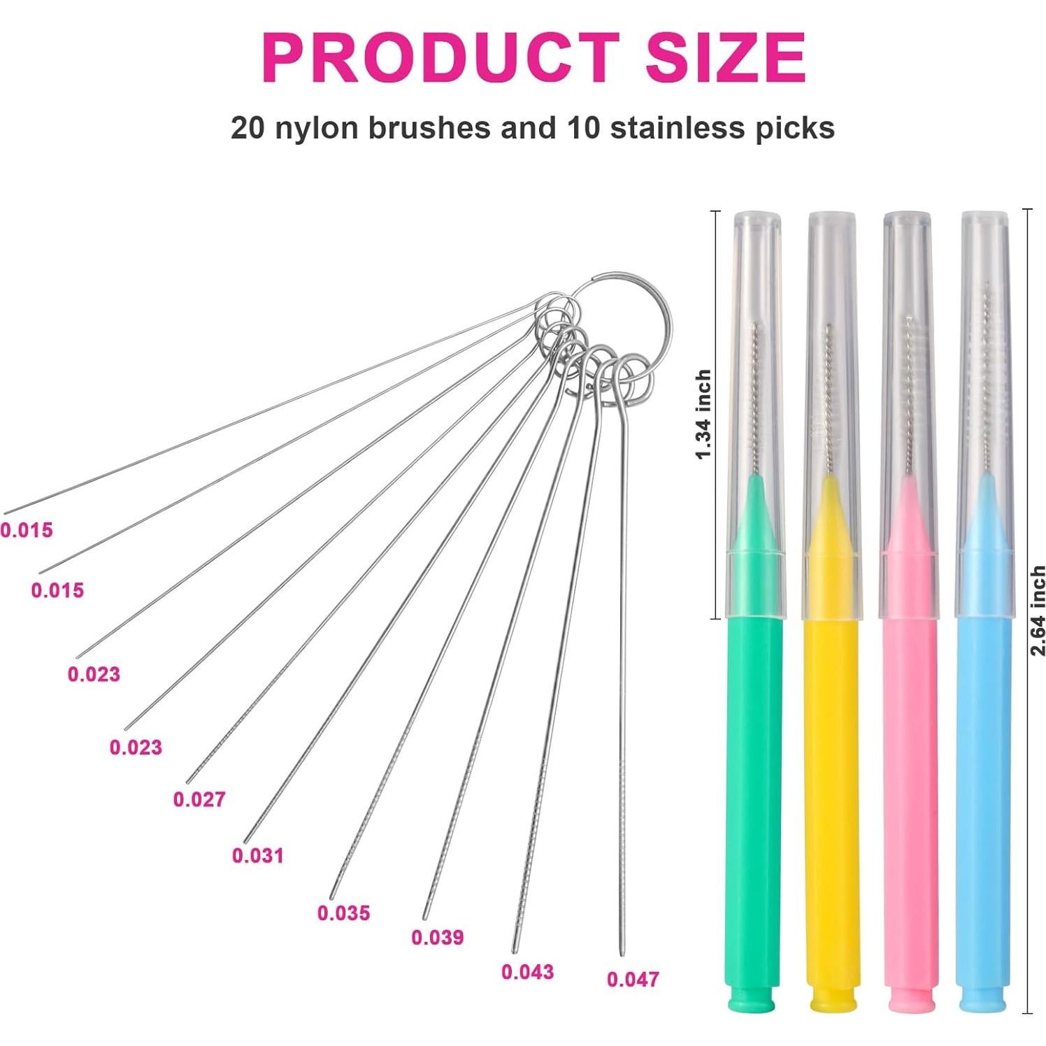 30 Cepillos Limpiadores BCD para Cabezal de Ducha - Antiobstrucción