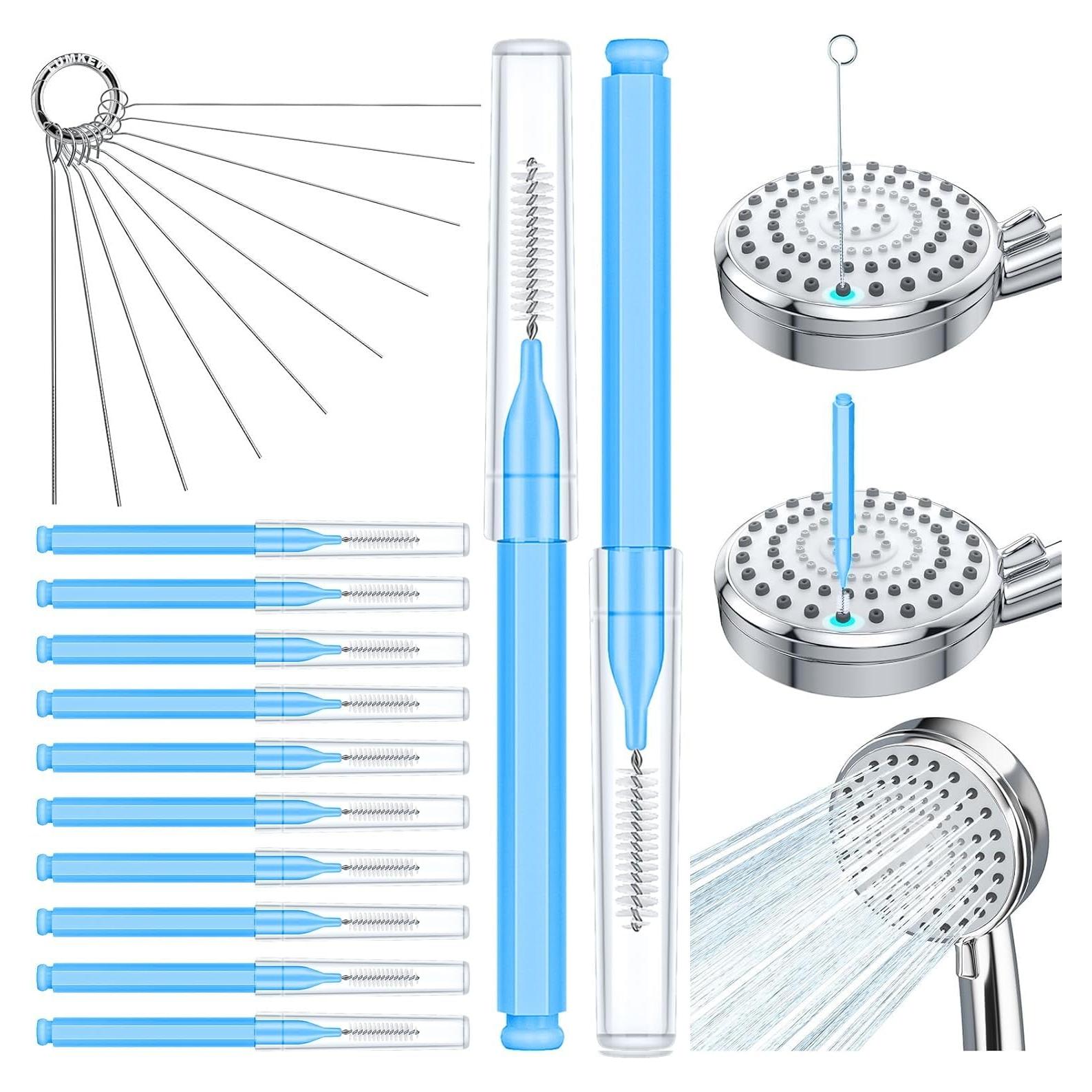 Limpiador de Cabezal de Ducha Lumkew 20 Piezas Nylon Acero