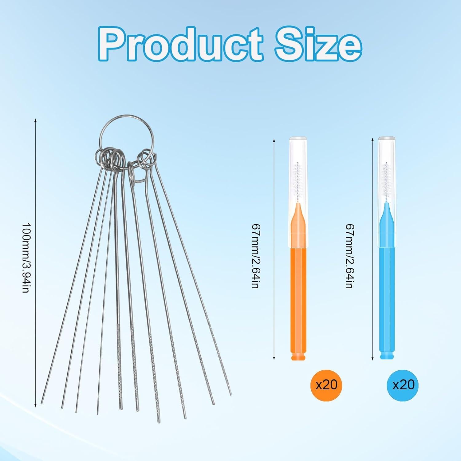 50 Herramientas de Limpieza de Cabezal de Ducha Tinoaly