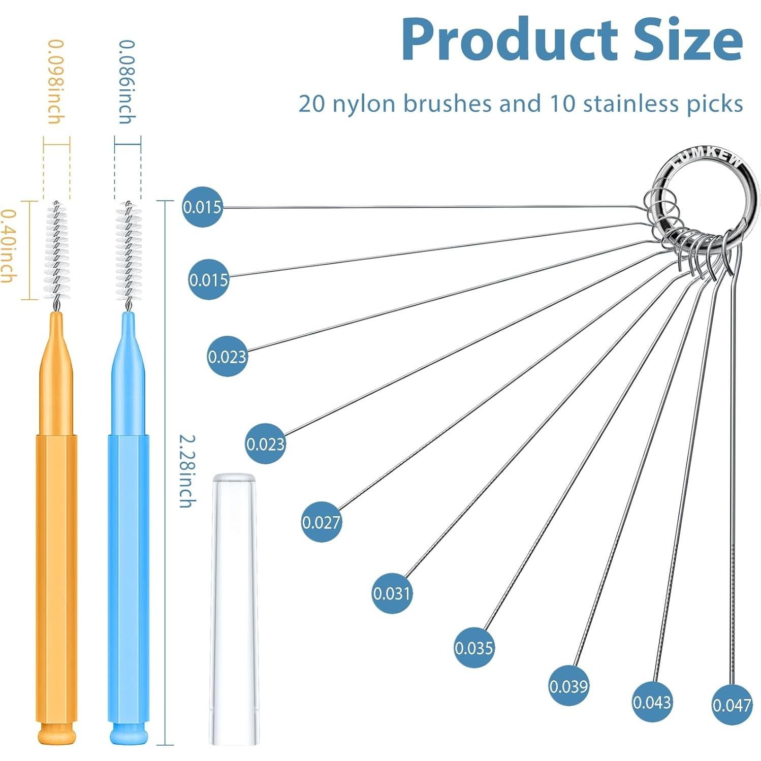 Kit de Limpieza de Cabezal de Ducha Lumkew - 30 Piezas