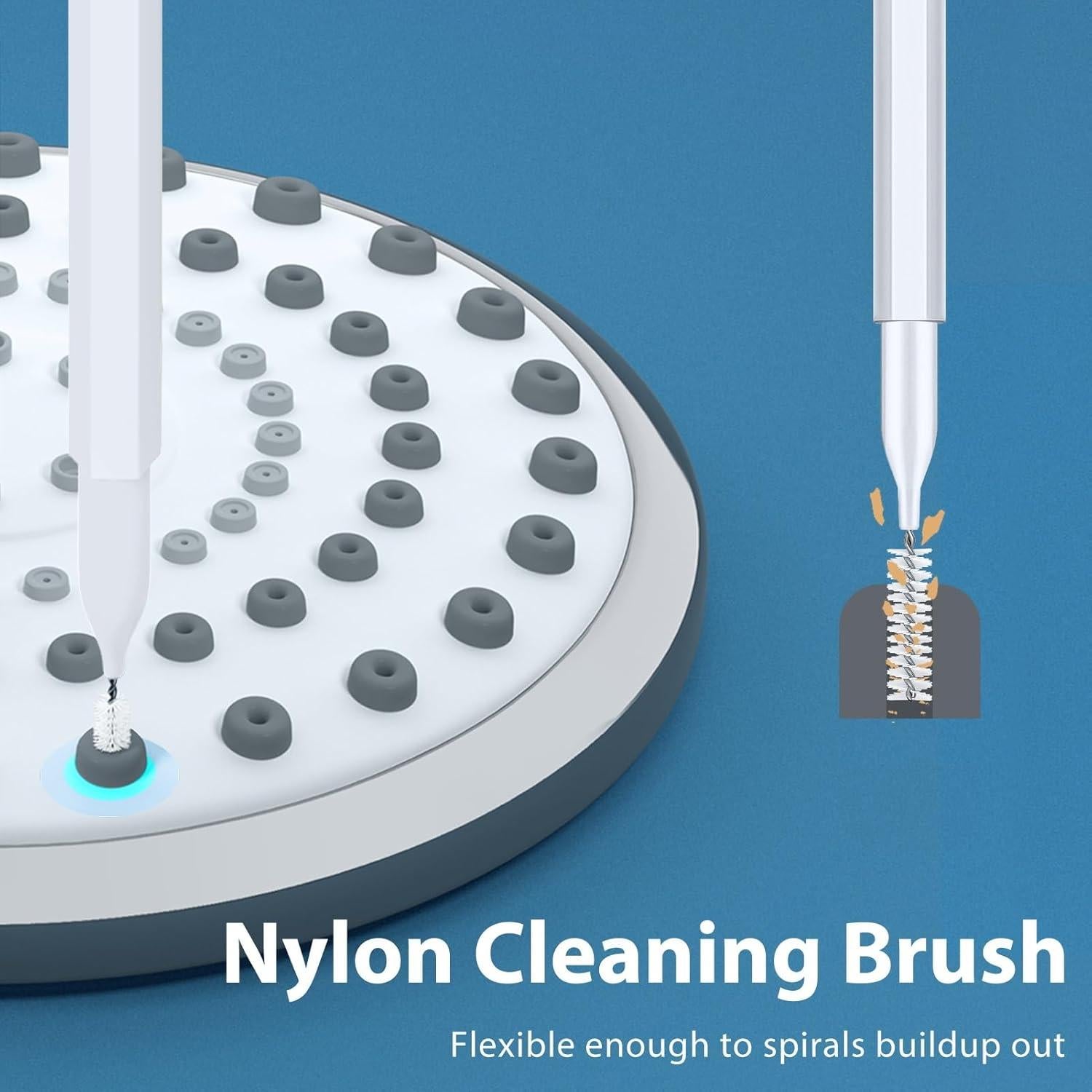 Limpiador de Cabezal de Ducha Lumkew con 10 Picks Desatascadores