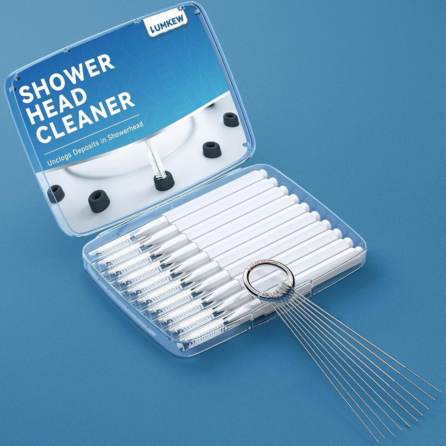 Limpiador de Cabezal de Ducha Lumkew con 10 Picks Desatascadores
