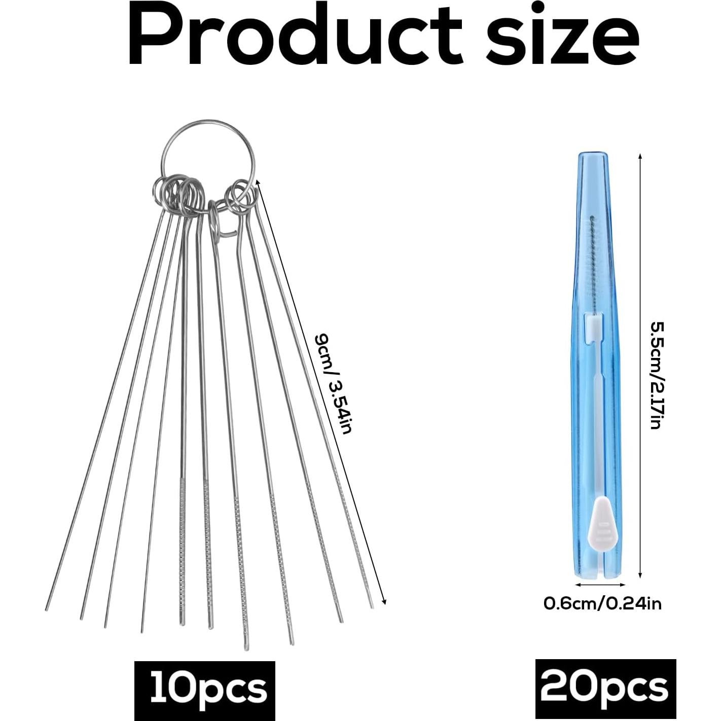 Kit de Limpieza de Cabezal de Ducha Gosknor - 20 Cepillos y 10 Puntas