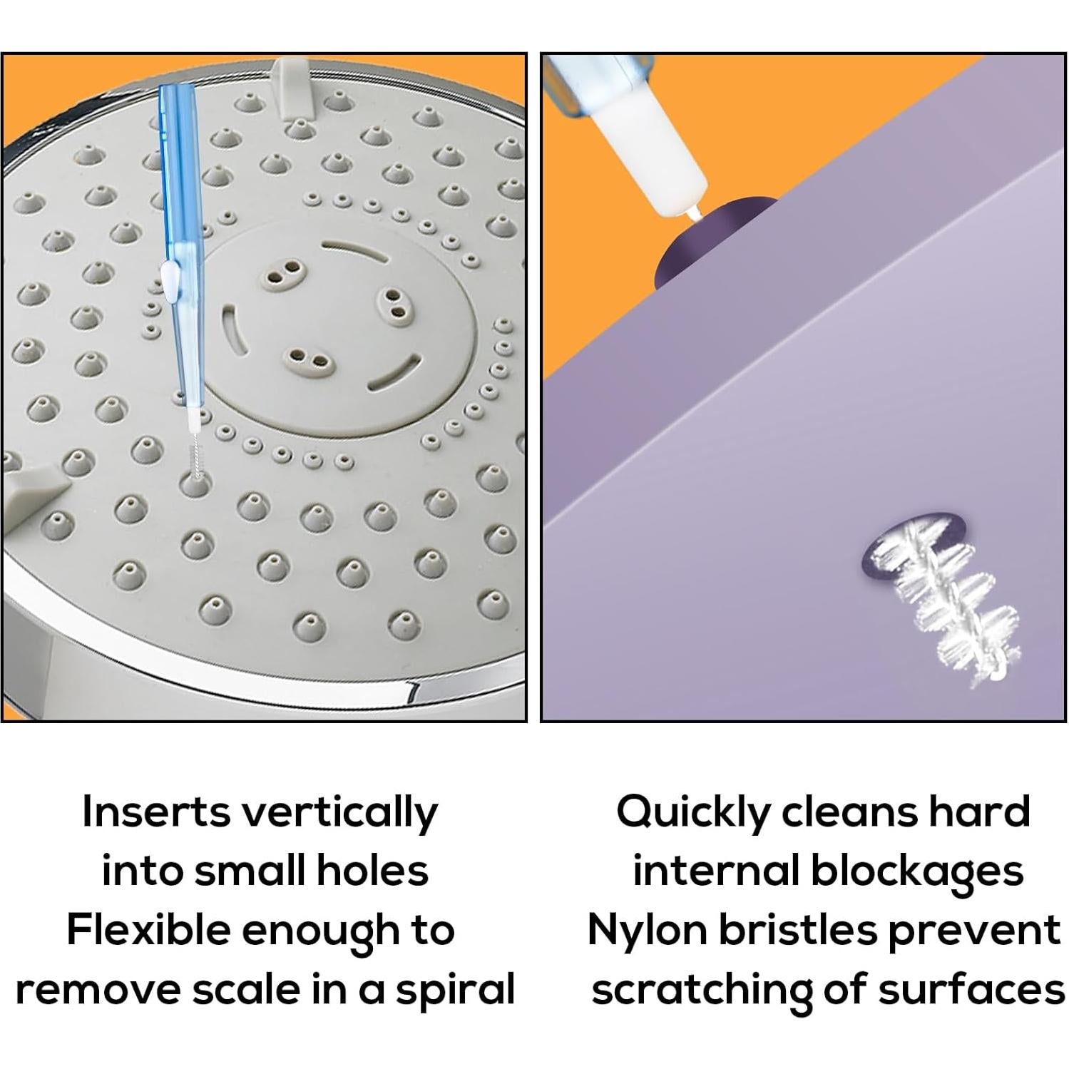 Kit de Limpieza de Cabezal de Ducha Gosknor - 20 Cepillos y 10 Puntas