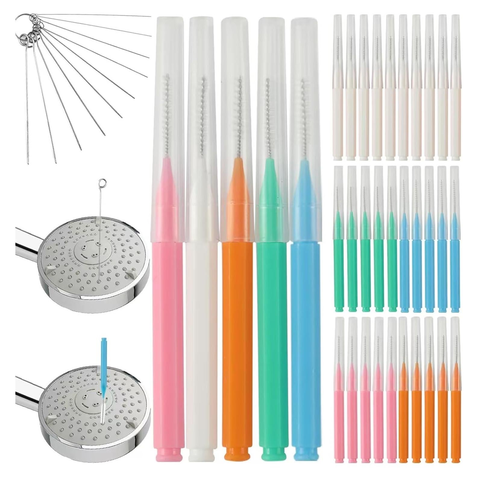 Cepillos Limpiadores de Cabezal de Ducha DMwespe - 30 Piezas