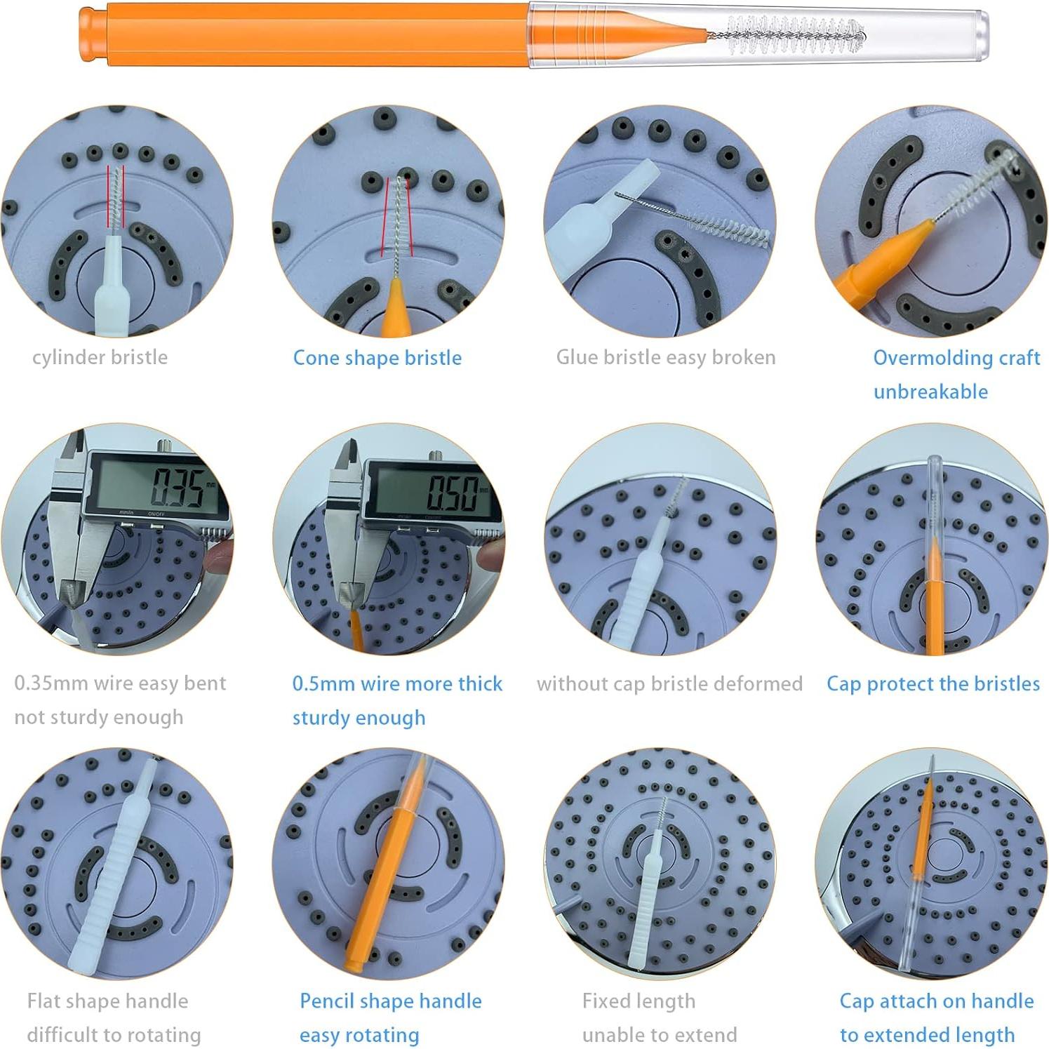 Cepillos de Limpieza para Cabezal de Ducha Ceycudy - 20 Piezas
