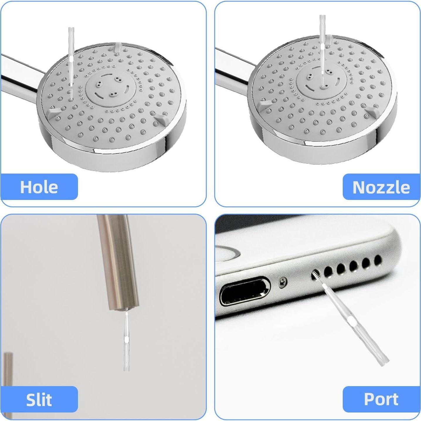 30 Herramientas de Limpieza de Cabezal de Ducha BOXOB