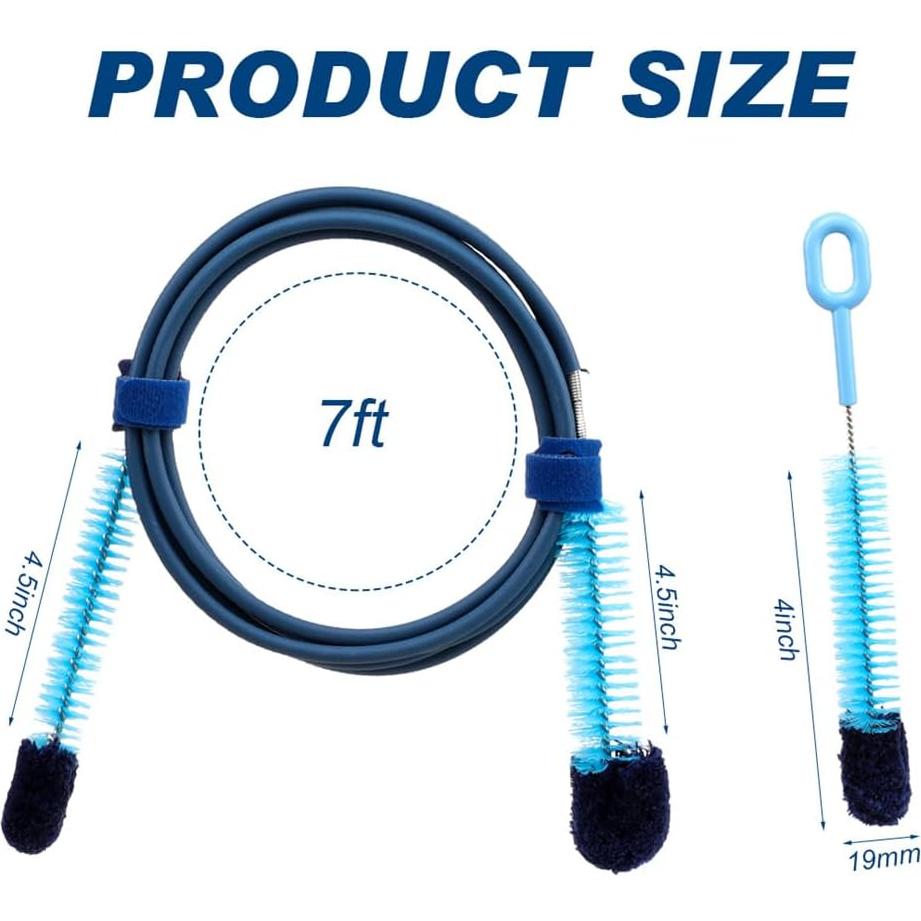 Kit de limpieza para tubo CPAP Yeasing 1.98m con cepillos