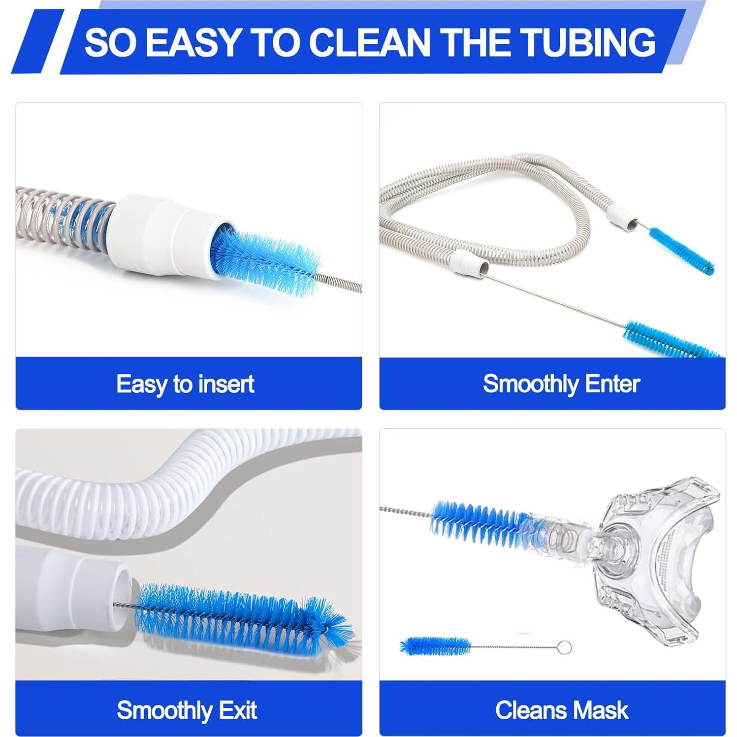 Juego de 4 Cepillos de Limpieza para Tubo CPAP Yueerbao