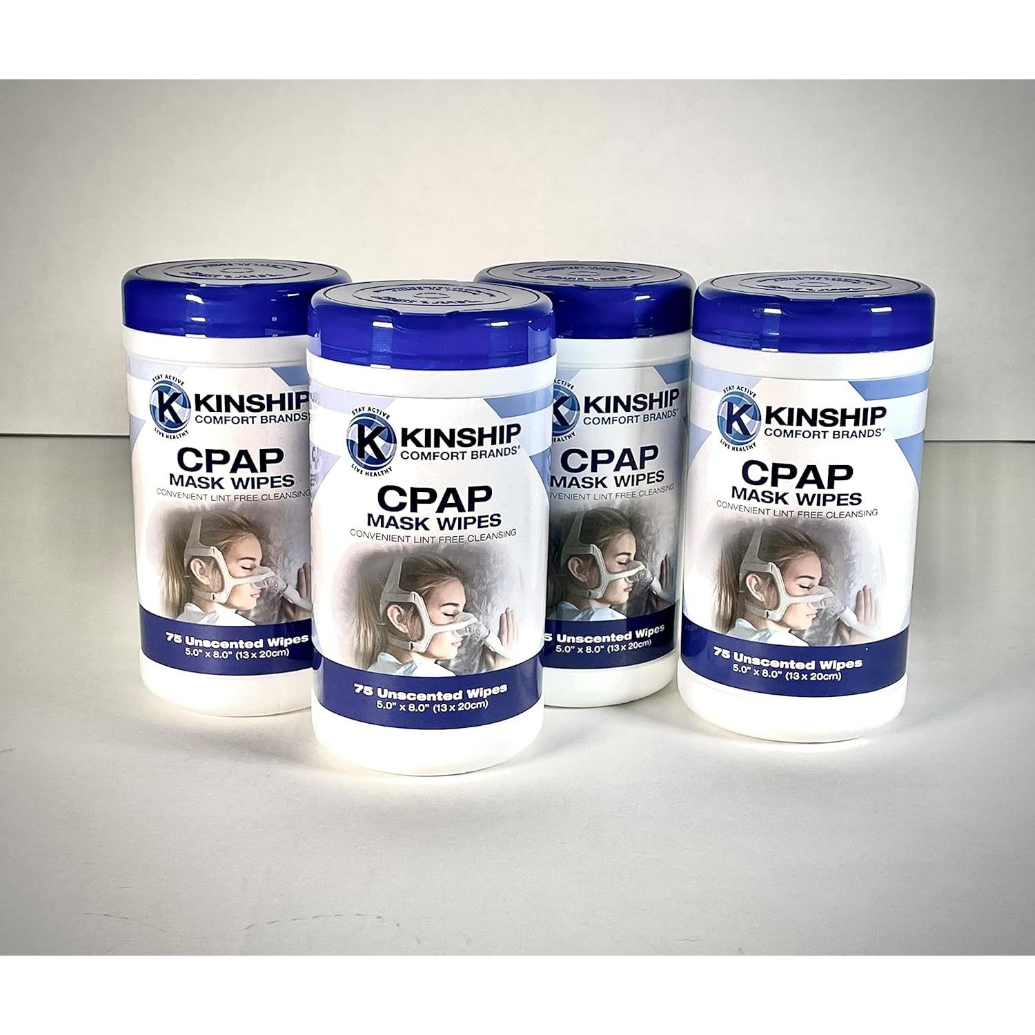 Toallitas CPAP sin fragancia Kinship Comfort Brands - 300 unidades