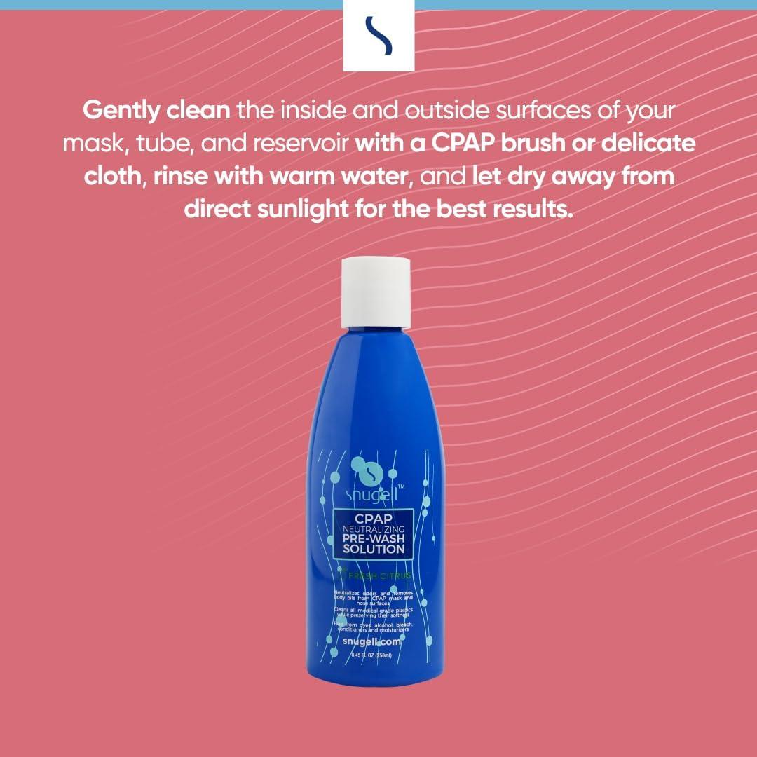 Limpiador CPAP Snugell 240ml Aroma Cítrico - Pre-Lavado Efectivo