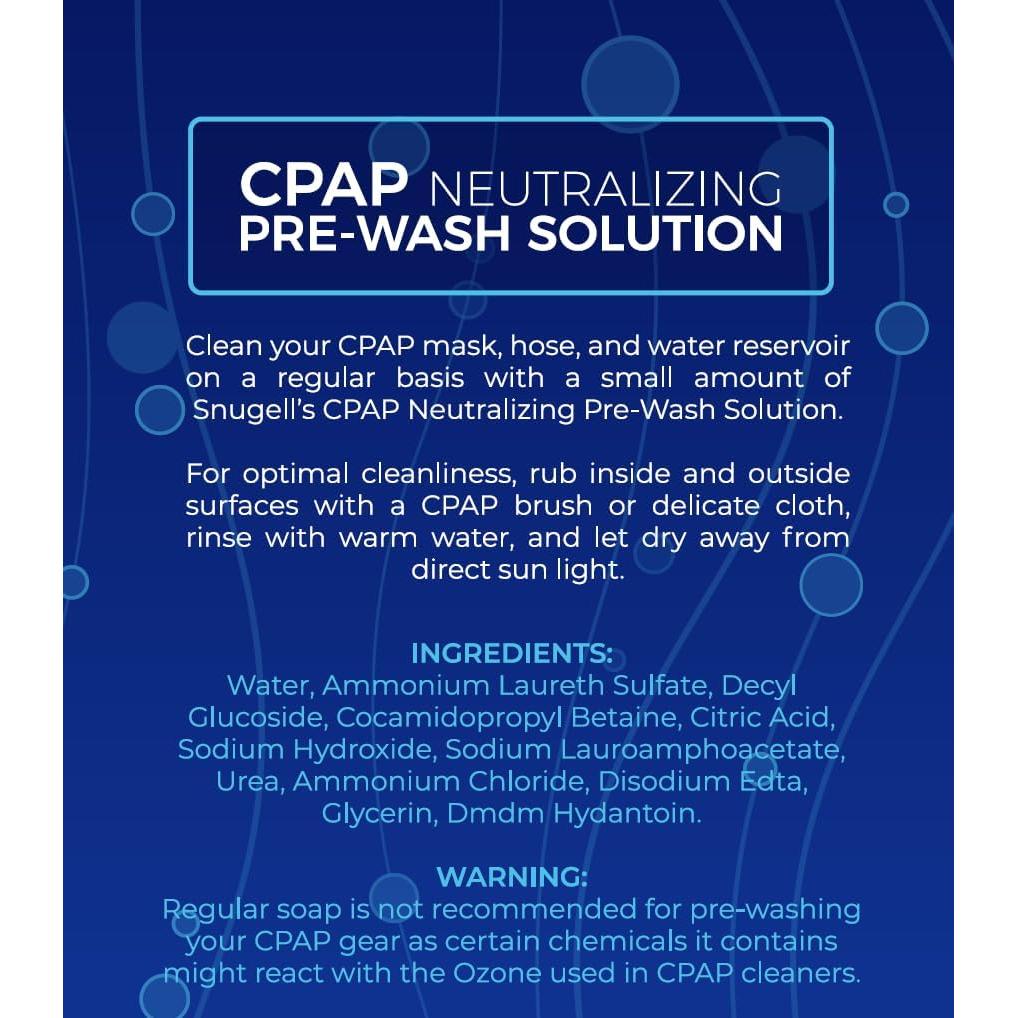 Limpiador CPAP Snugell 240ml Aroma Cítrico - Pre-Lavado Efectivo