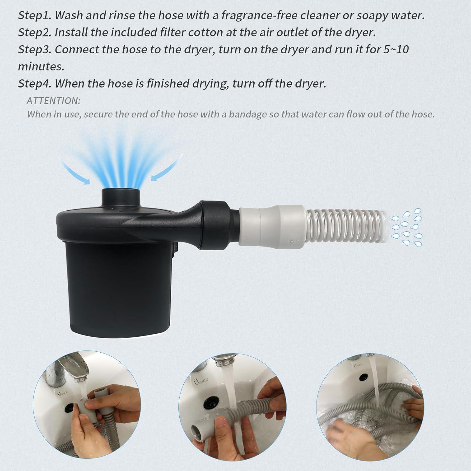 Kit de Limpieza y Secado de Manguera CPAP Shunyi con Algodón Filtrante