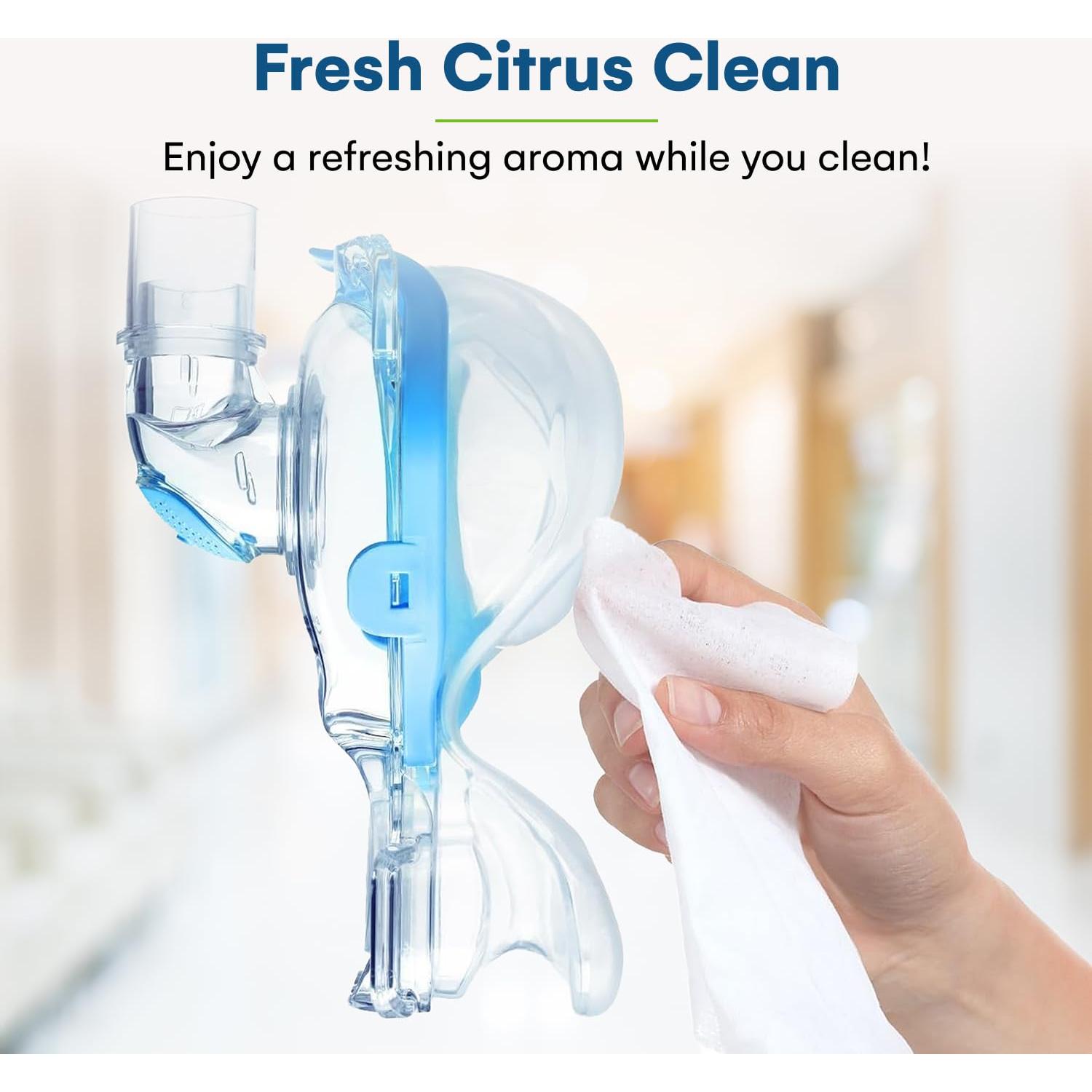 Toallitas CPAP Care Touch - 3 Paquetes de 70 Toallitas con Aroma a Cítricos