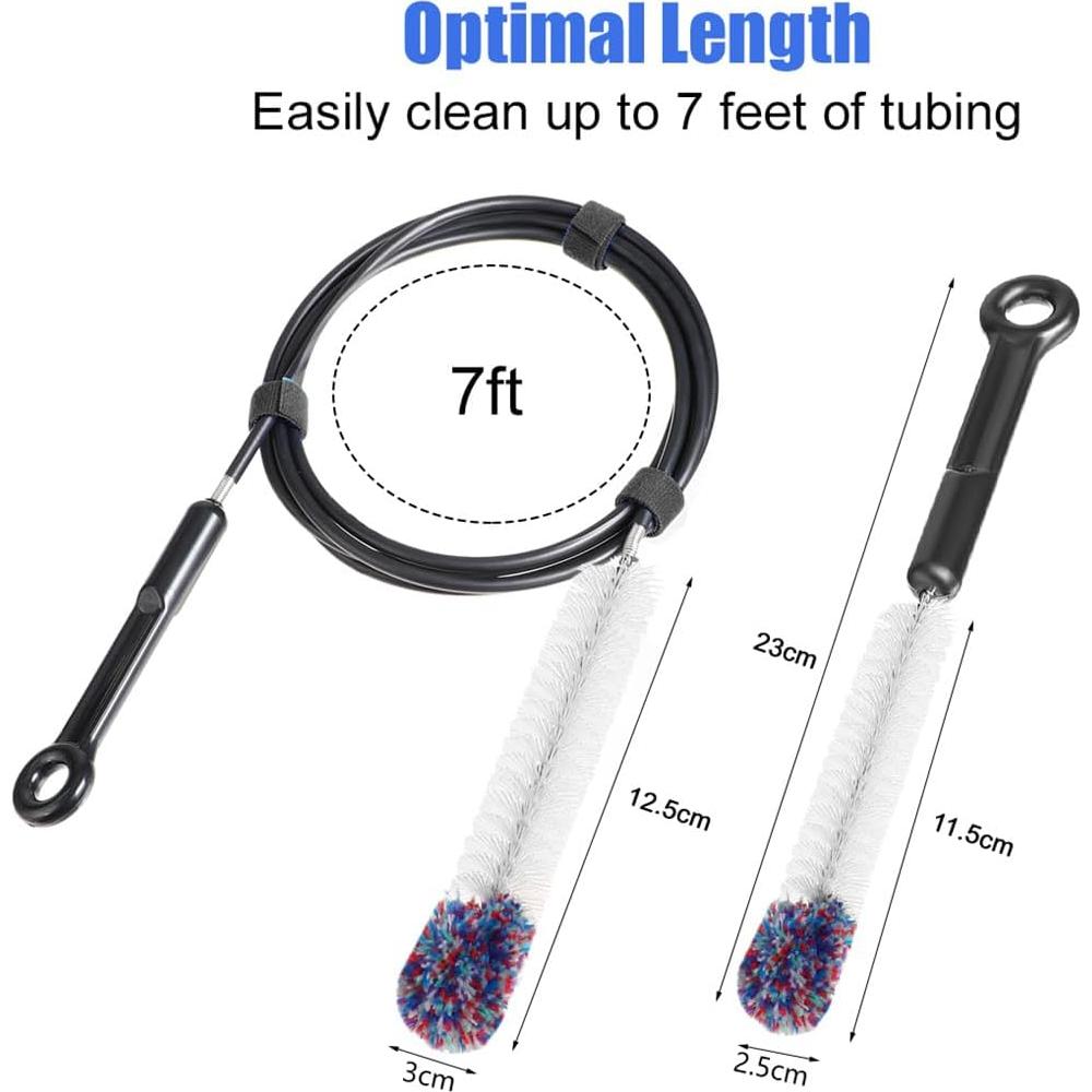 Kit de limpieza CPAP XIZAO - Cepillos largo 2.13m y corto 23cm