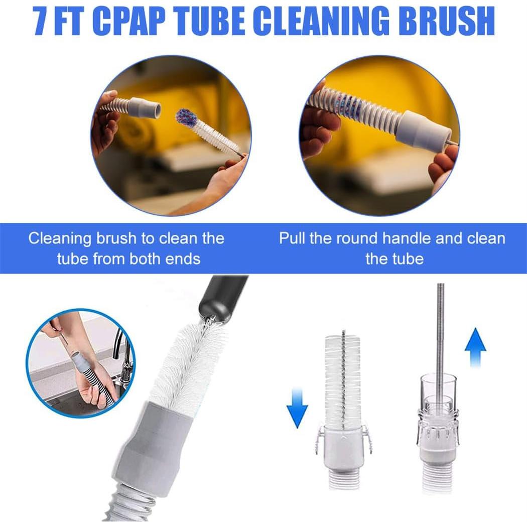 Kit de limpieza CPAP XIZAO - Cepillos largo 2.13m y corto 23cm
