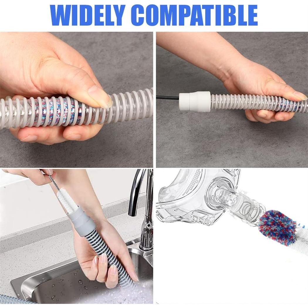 Kit de limpieza CPAP XIZAO - Cepillos largo 2.13m y corto 23cm